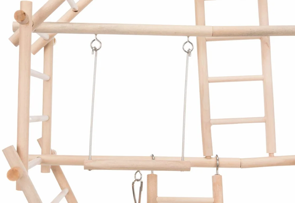 TRIXIE Área Juego Madera, Escaleras para Pájaros