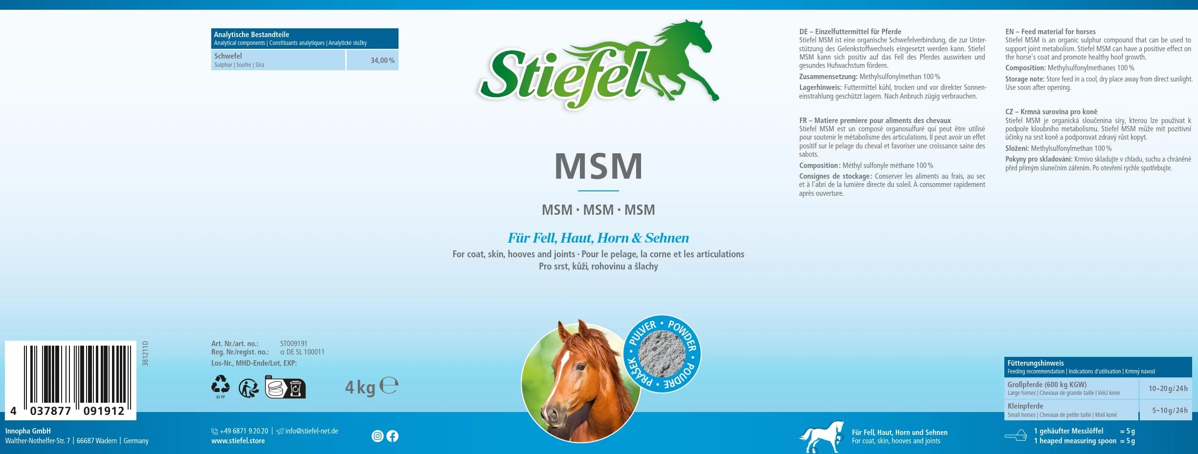 Stiefel Botas MSM 4 kg