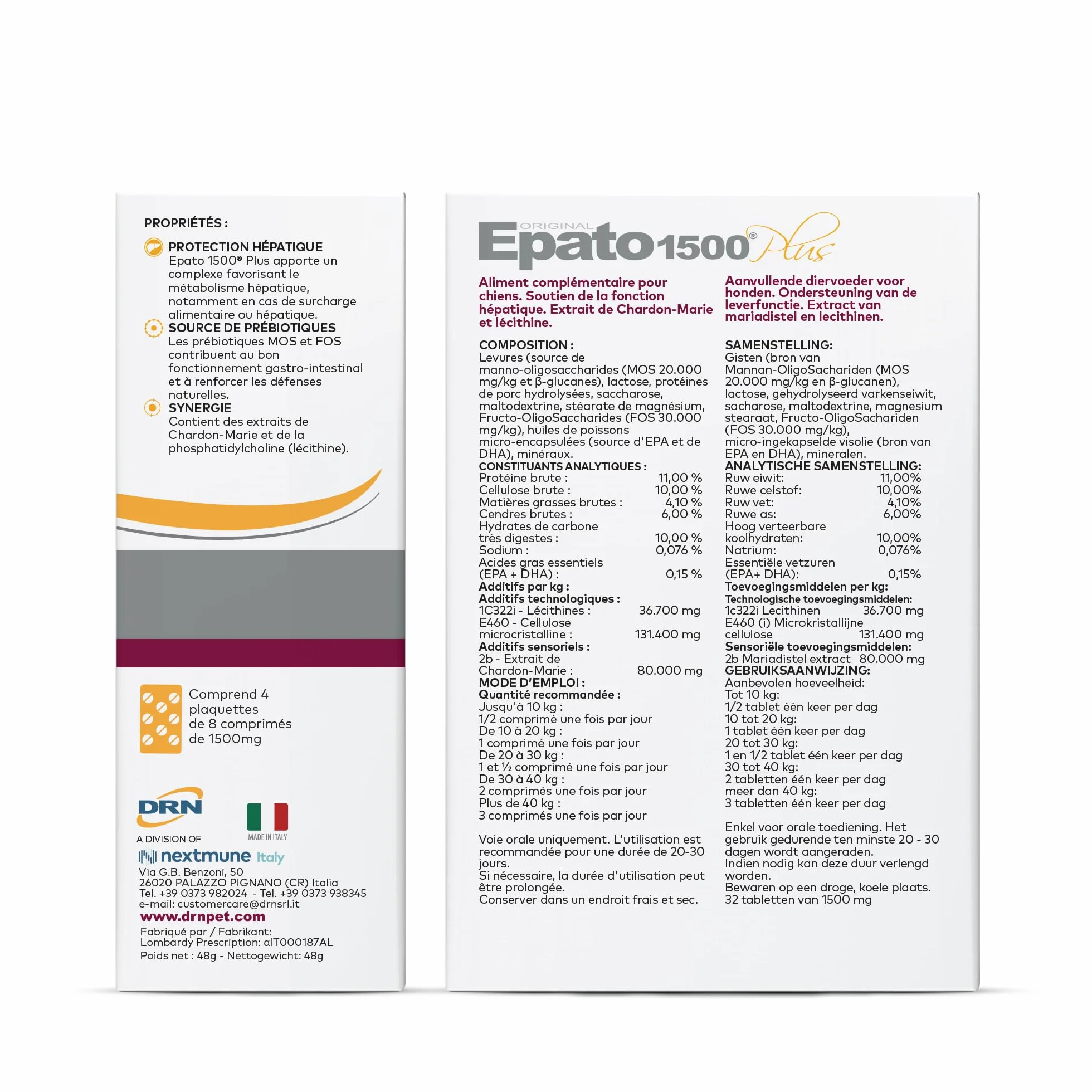 FATRO Epato 1500 32 Comprimidos 200 g