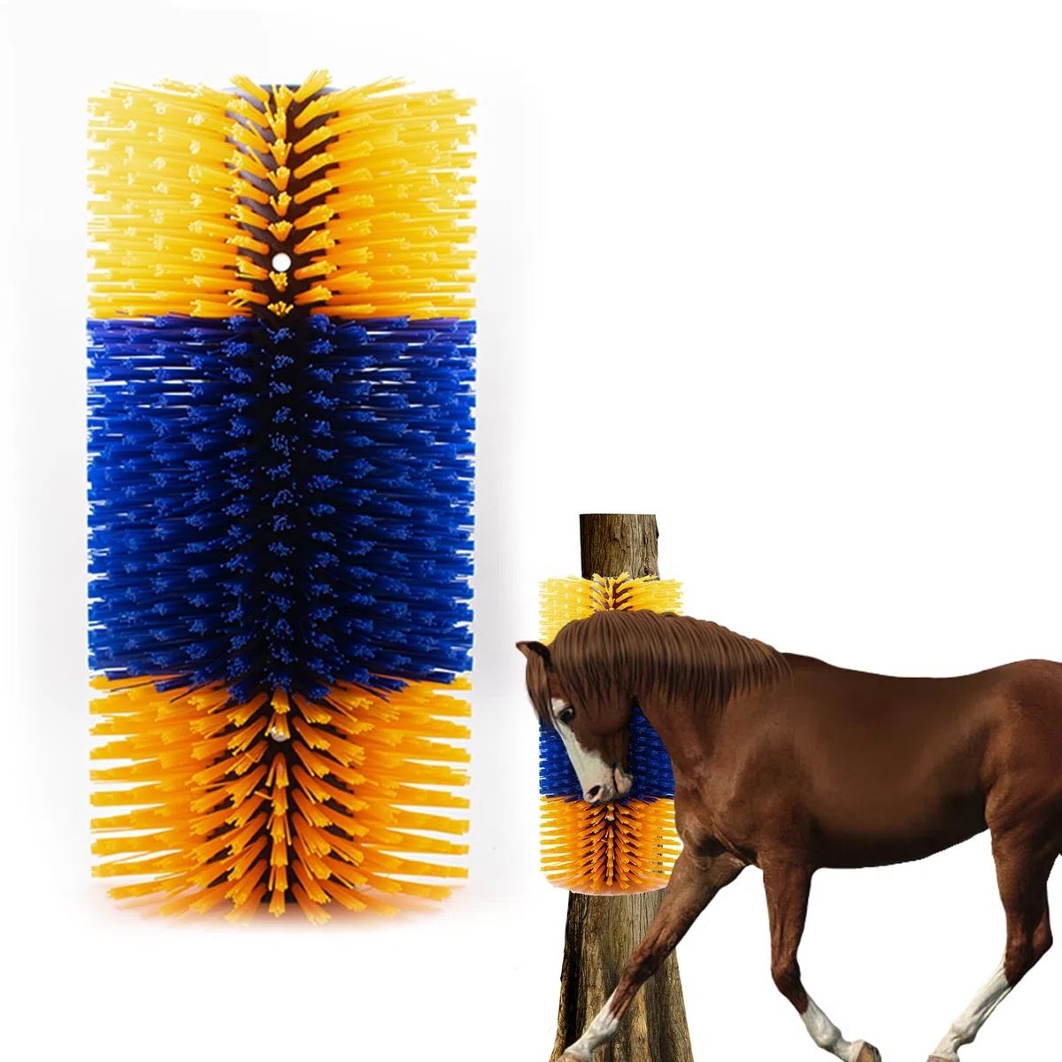 Equine Scratcher Cepillo raspador semicircular Cepillos de masaje para Equinos y Bovinos Rascadores para Caballos Horse Cattle Scratch Pad
