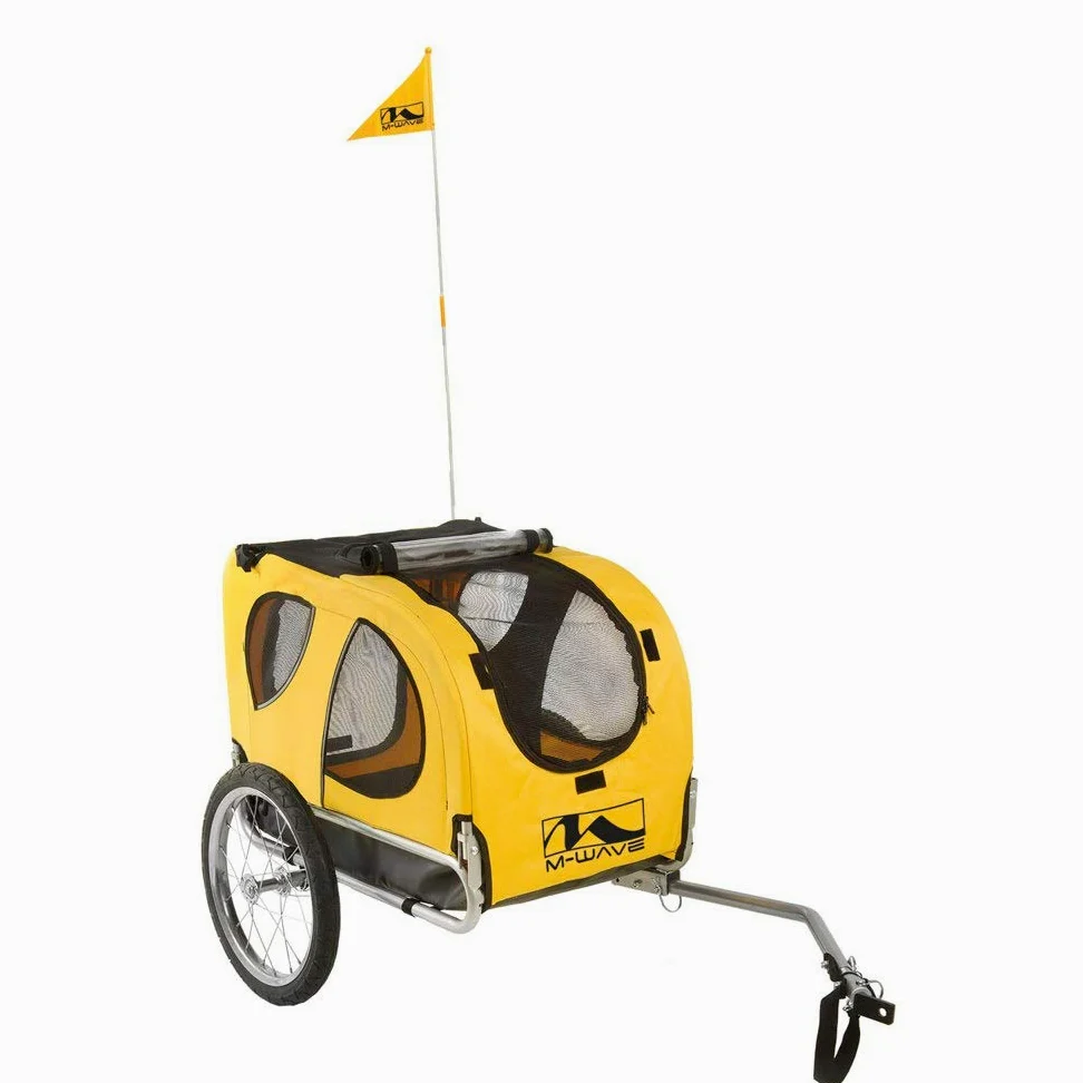 M-Wave Dog - Remolque de Perro para acoplar a la Bicicleta