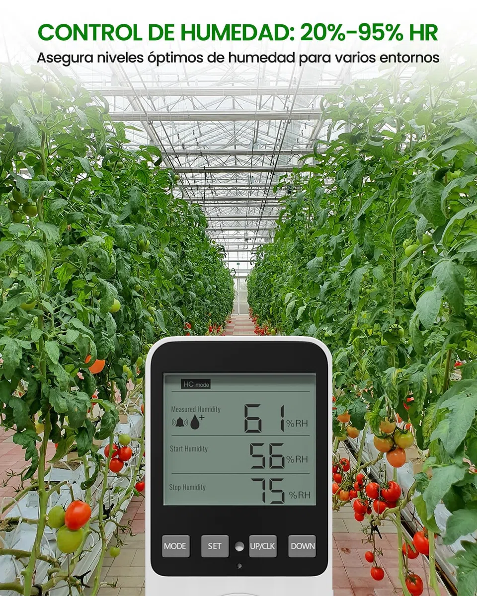 Enchufe Temporizador Programable, Enchufe Programador de Controladores de Temperatura y Humedad con Pantalla LCD con Alarma para Reptiles, Invernadero, Acuario, Champiñón(1 Unidade