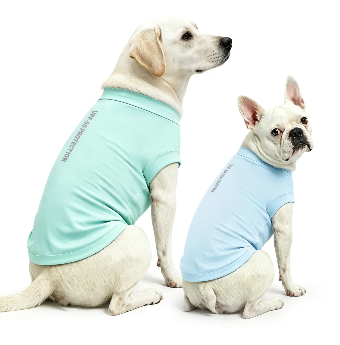 Camisa Perro protección UV 2Pack, Camiseta Ligera Perro Chaleco enfriamiento Secado rápido Ropa Verano Mascotas Confort Perros Camisas Sol para Perros pequeños y medianos Gatos Grandes