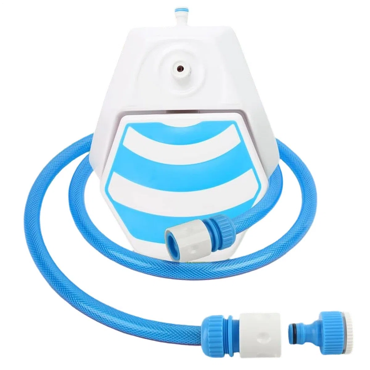 Aspersor de agua interactivo para perros – de agua para perros con manguera de 1,5 m | Para verano, exterior, césped, terraza, patio trasero, jardín, pasarela,
