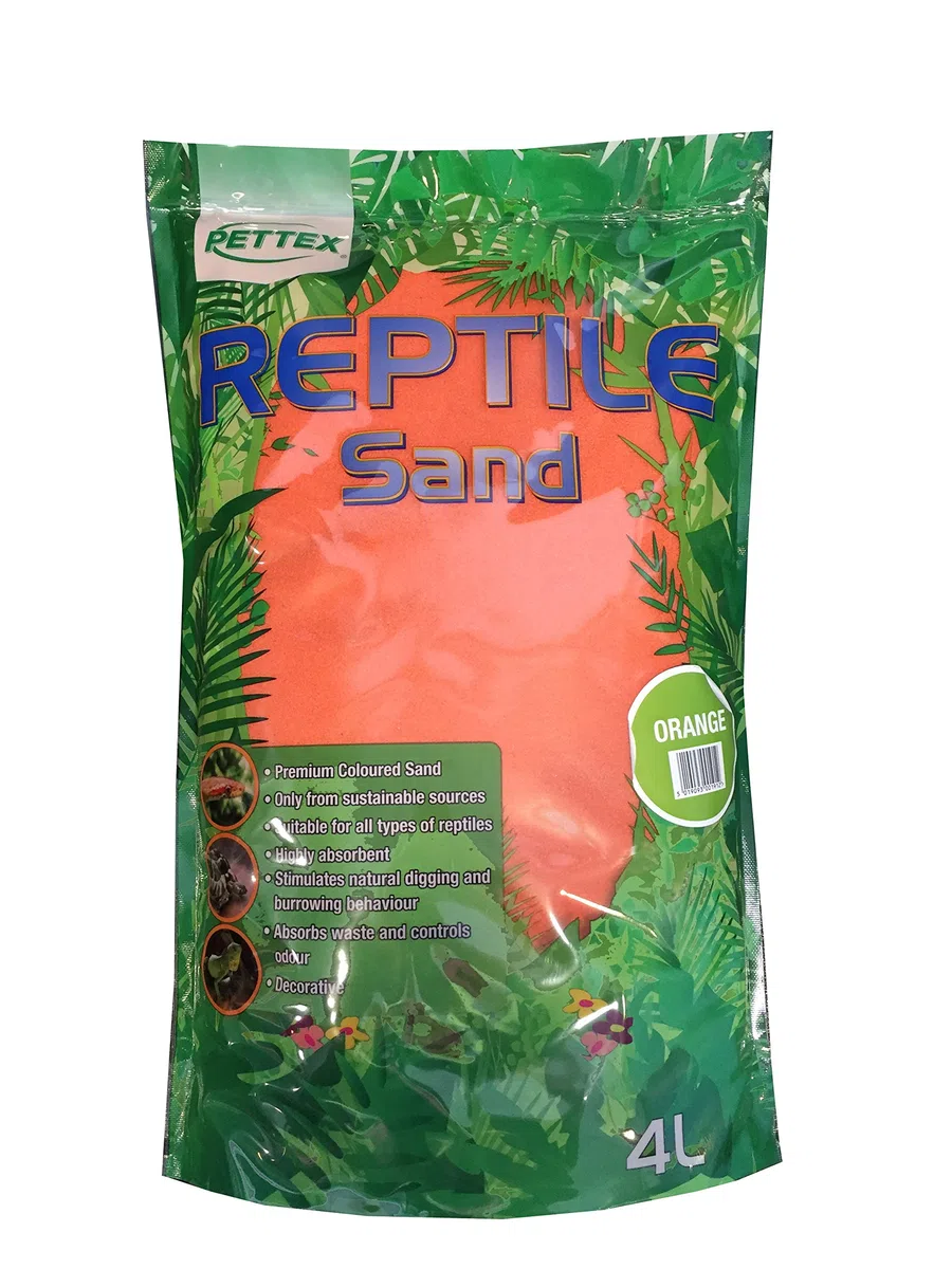 Pettex Arena de Calcio Coloreada para Reptiles, 4 L, Color Naranja