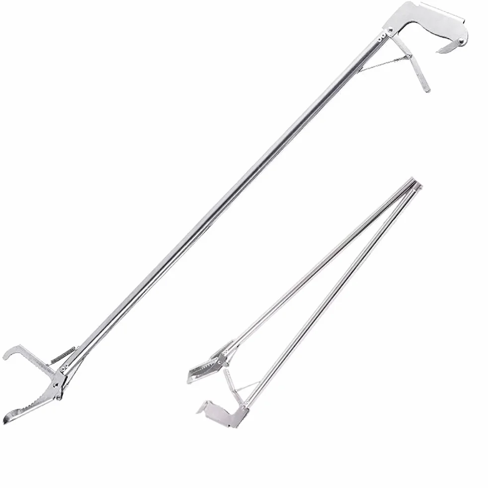 Pinza de pinza para serpientes, amplia mandíbula dentada con cierre automático, plegable, de acero inoxidable, profesional para pinzas de pinza para serpientes, atrapadores y pinzas para serpientes