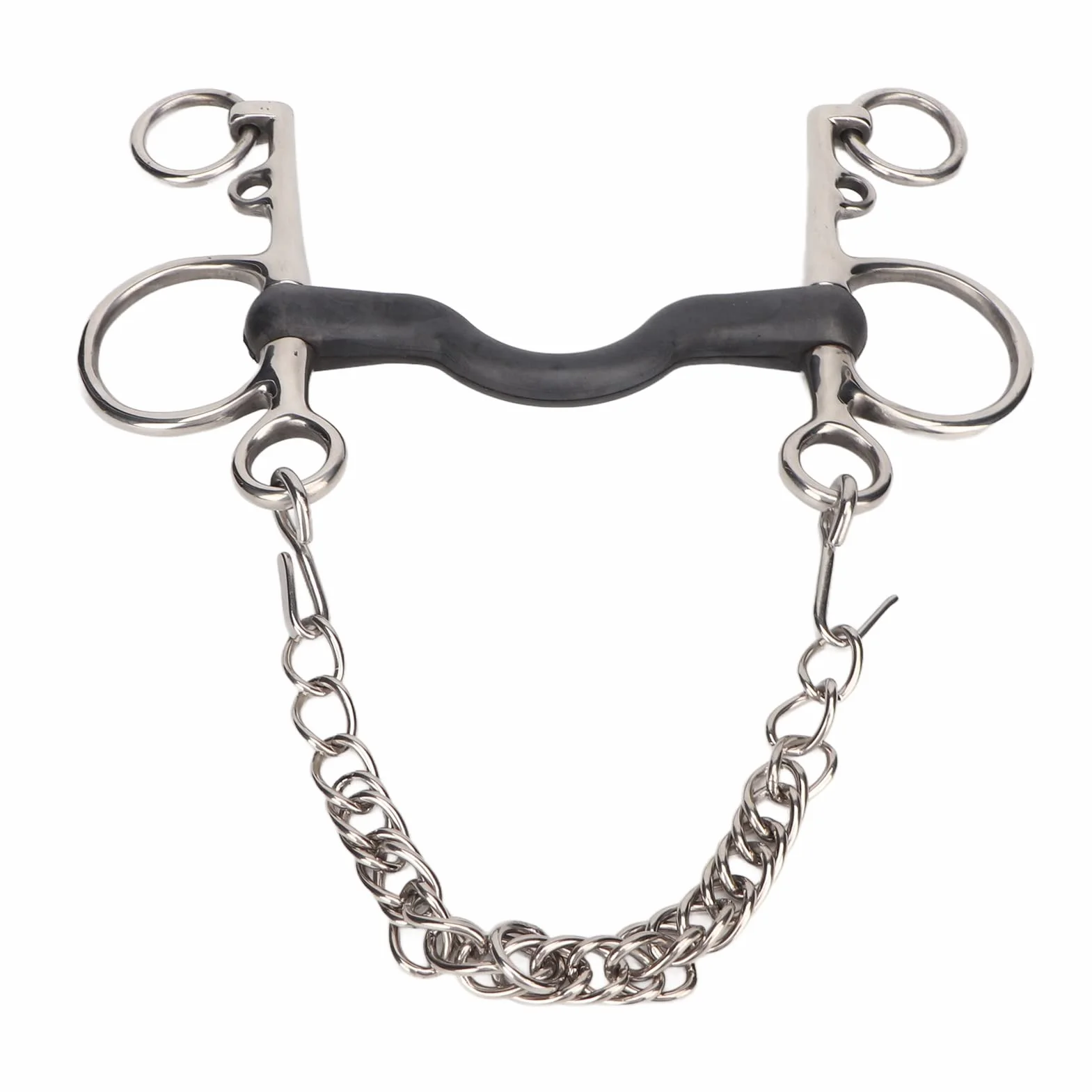 Shanrya Broca para Boca de Caballo, Pulido Manual Seguro para Accesorios para Caballos (127MM)