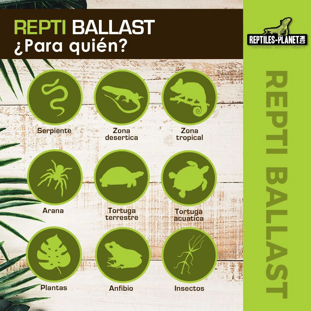 Reptiles Planet - Repti lastre para Tubo Fluorescente T8 de 15 a 40 W