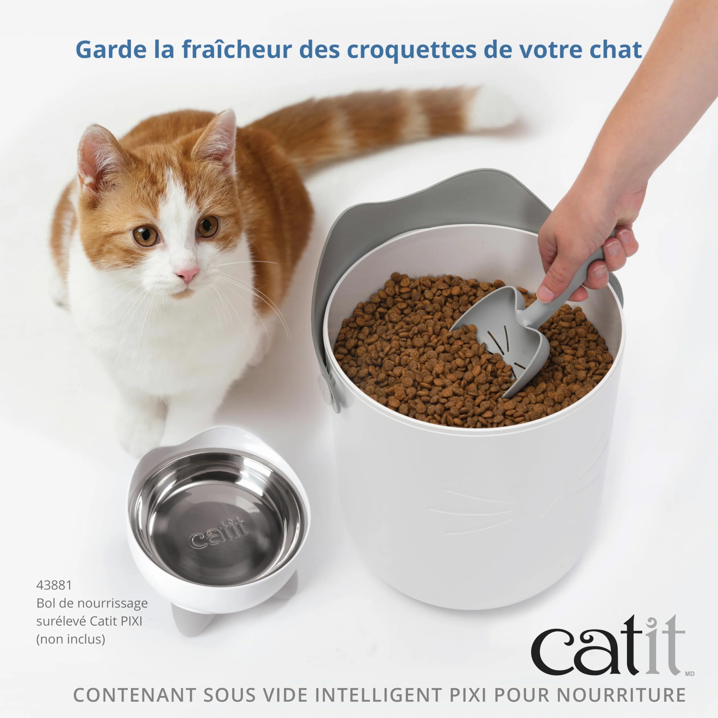 Catit Contenedor de pienso para gato al Vacío PIXI
