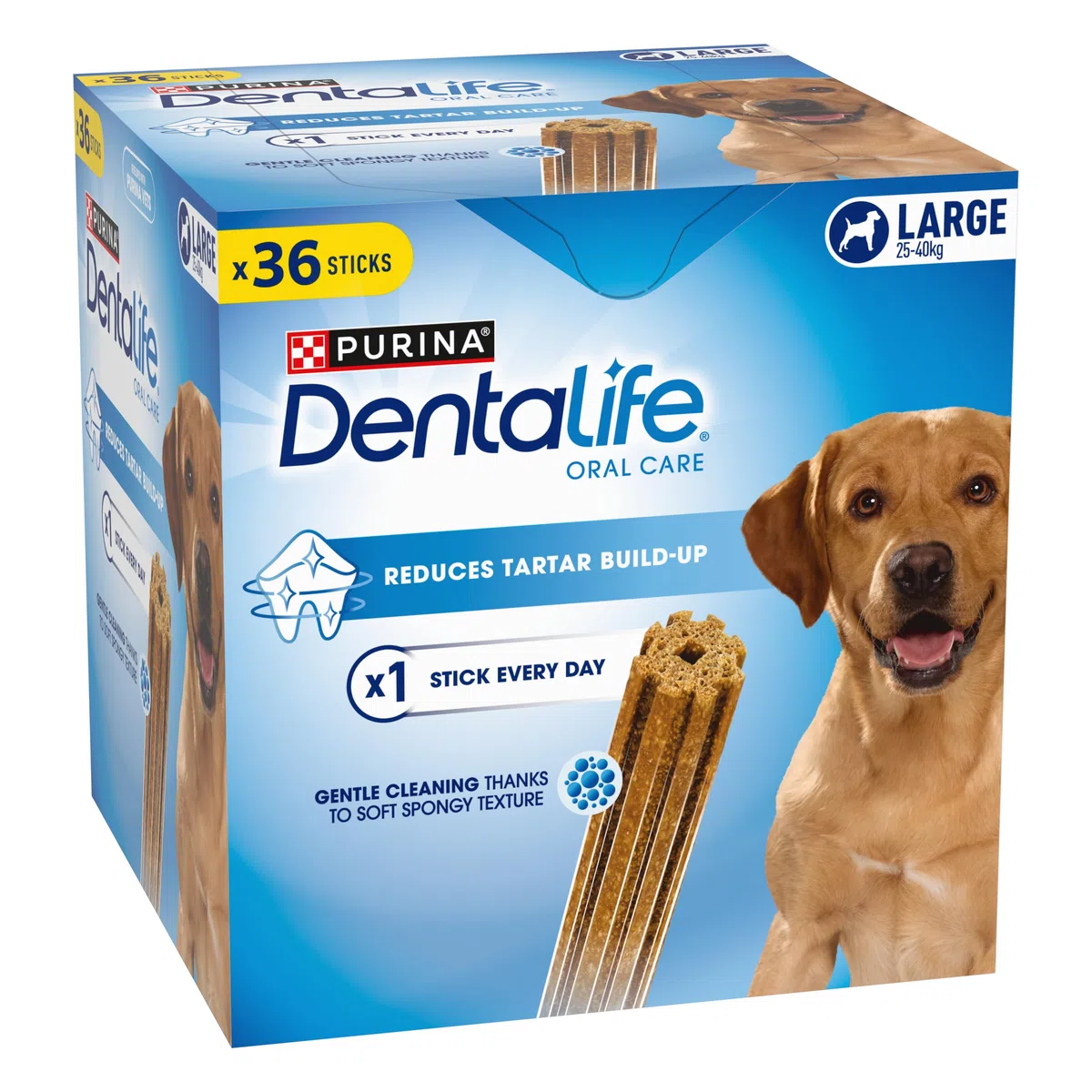 PURINA Dentalife Multipack - Snacks para Perros Que reducen la formación de sarro, 72 Unidades