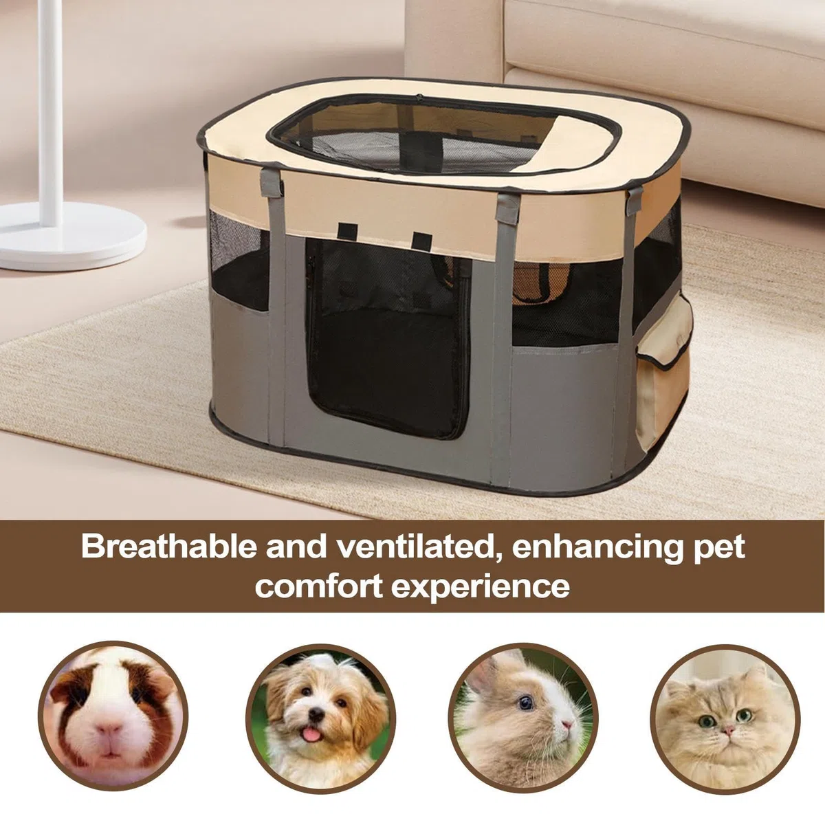Corral para Mascotas,Parque Plegable para Perros | Tienda Transportable para Gatos De Viaje Camping Hogar Jardín Exterior Interior Juguetes