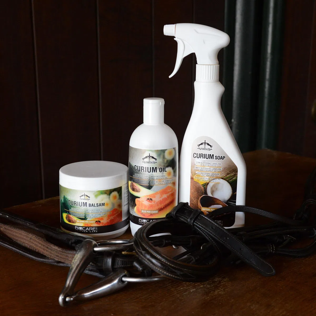 Veredus Curium Balsam para cuero con cera de abeja y aguacate