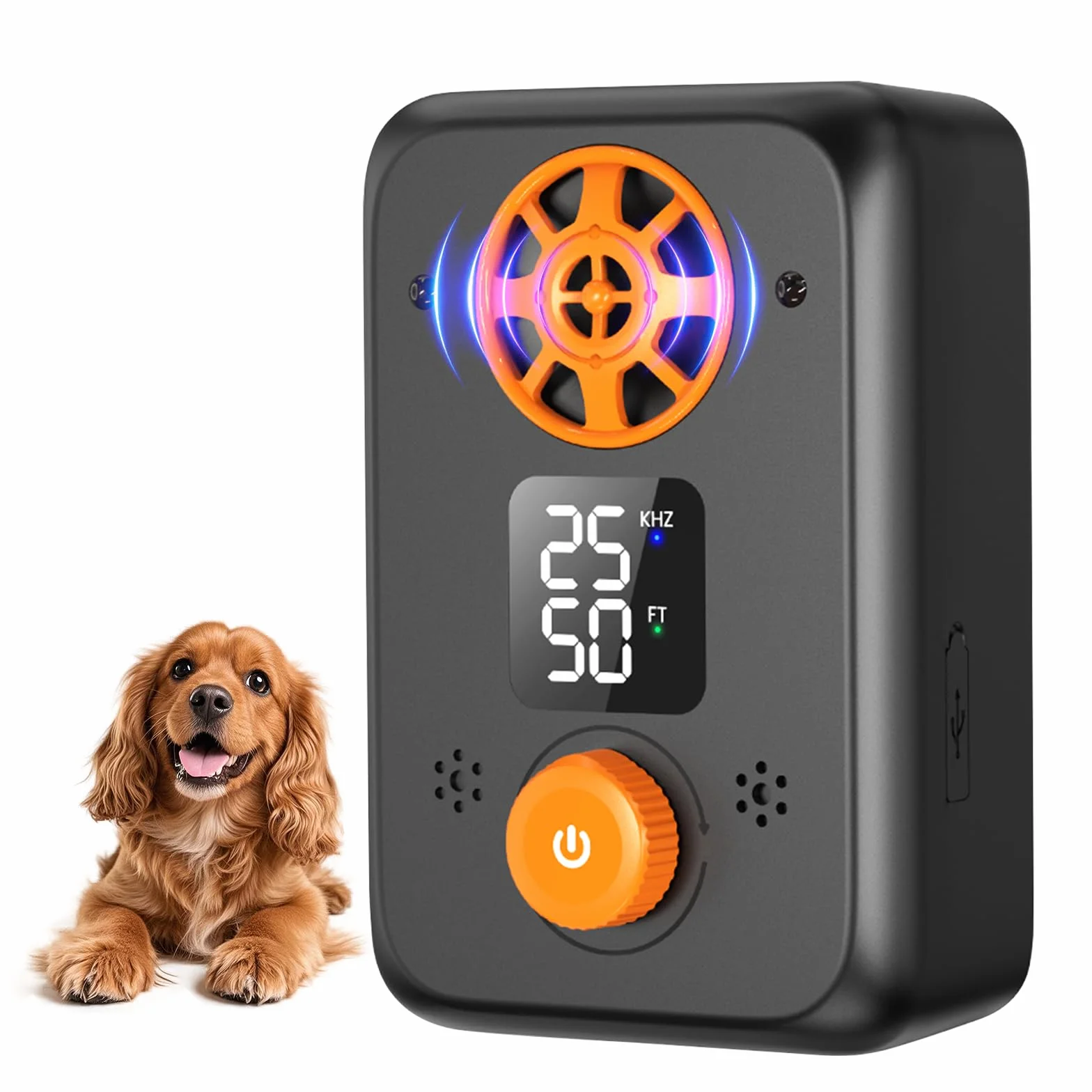 Antiladridos para Perros Ultrasonidos - Dispositivo Repelente con 5 Frecuencias, 3 Modos y Auto Detención Efectivo para Interior y Exterior