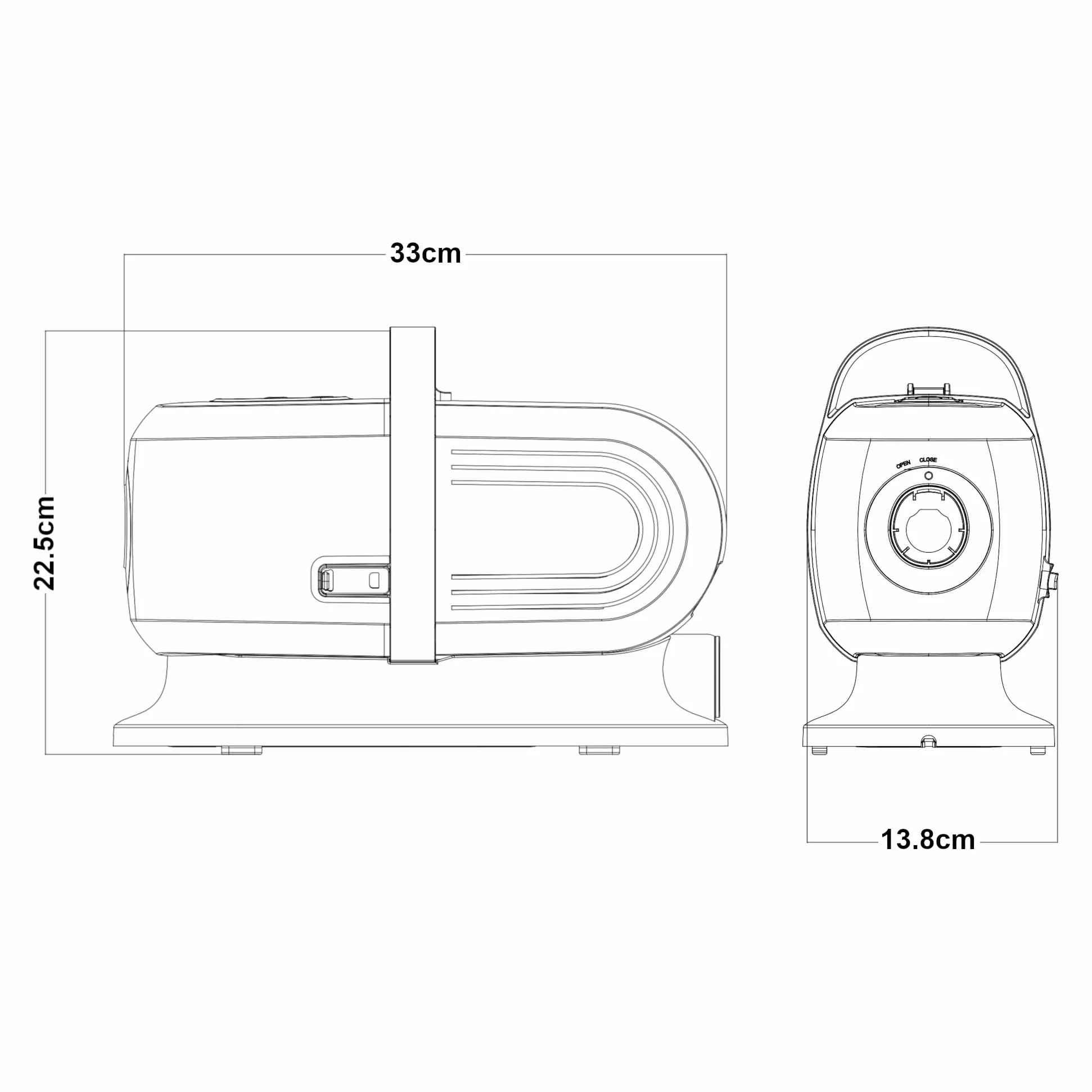 in.tec Maquinilla Eléctrica con Aspiradora de Pelo Amesbury 5 en 1 para Perros y Gatos Cepillo Aspirador Eléctrica para Mascotas Plástico Metal 22,5 x 33 x 13,8 cm - Blanco/Gris