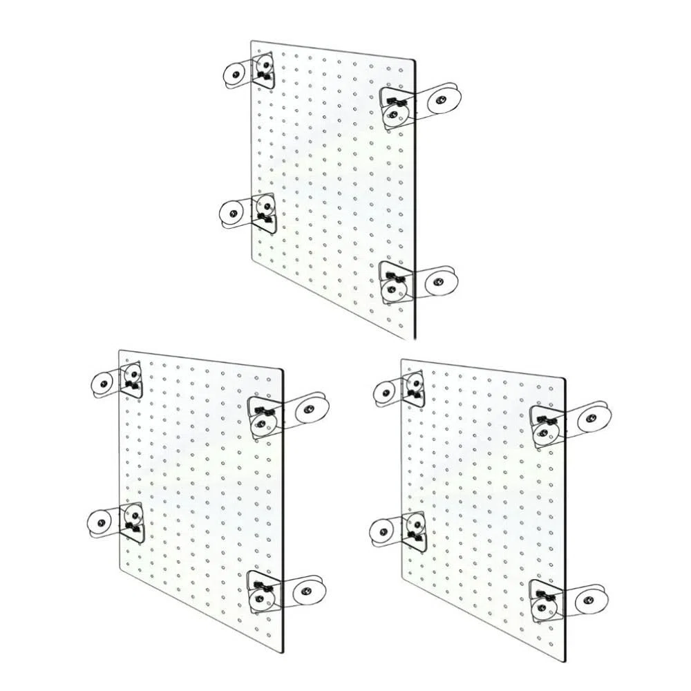 Divisor de caja de cría de peces, divisor transparente de tablero de aislamiento de acuario, agujero de 3 mm, práctico deflector acrílico con ventosa (30 x 40 cm)