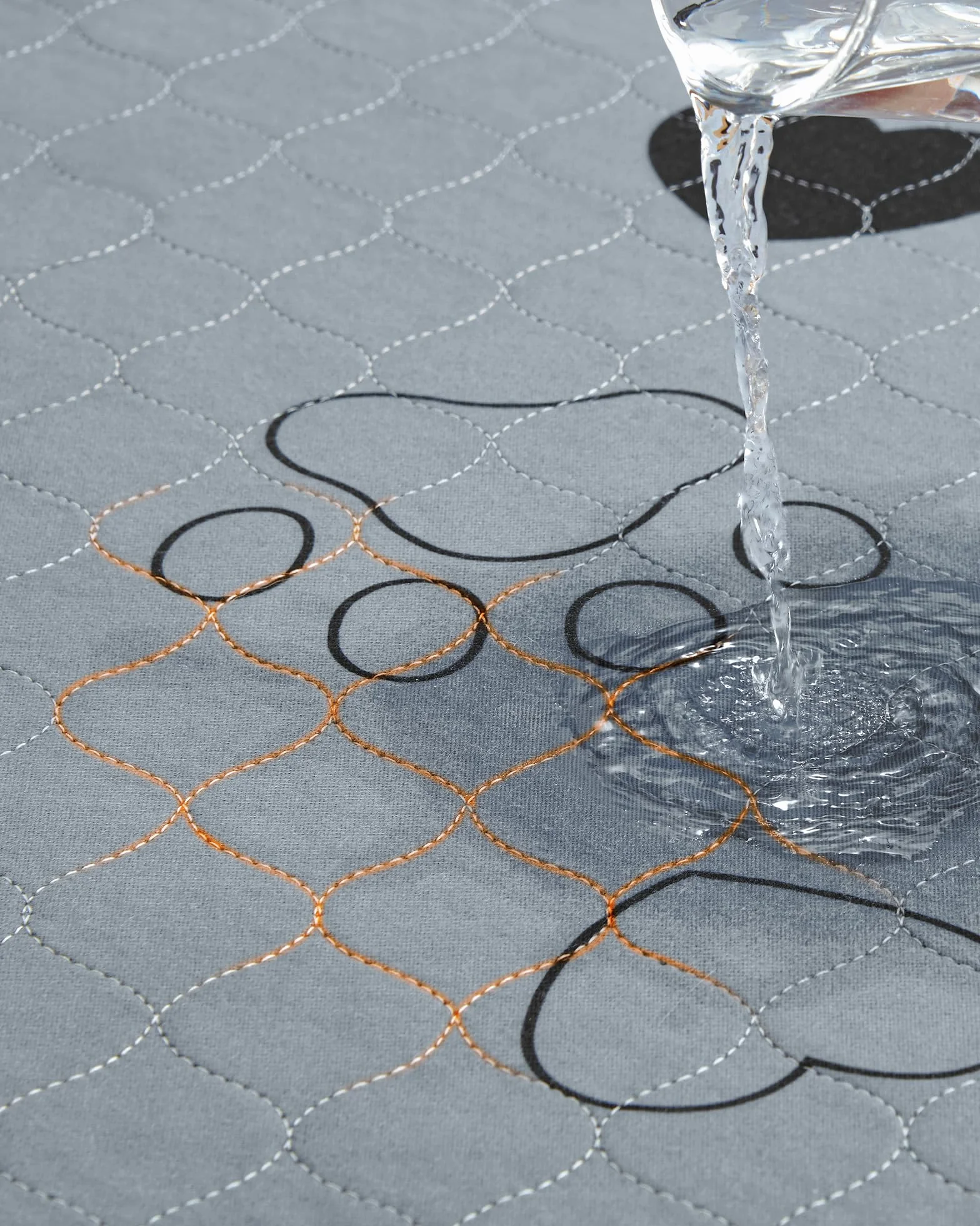 Feandrea Alfombras Lavables para Perros, Alfombras Absorbentes Reutilizables, 122 x 91 cm, Juego de 2, XL, Impermeables, Antideslizantes, Alta Absorbencia, para Gatos, Conejos, Gris PTD036G01