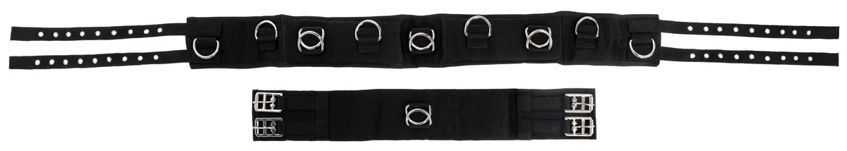 KERBL Cinchuelo para Dar Cuerda de Nailon, 9 Anillos Poni, cincha Regulable