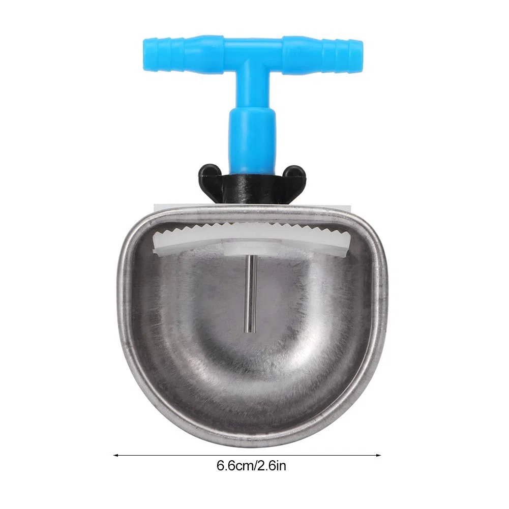 Dispensador de Agua de Conejo, 5 Piezas, de Acero Inoxidable, de Conejo, Accesorios automáticos, tazón para Beber, Accesorio de Granja (Small Bowl)