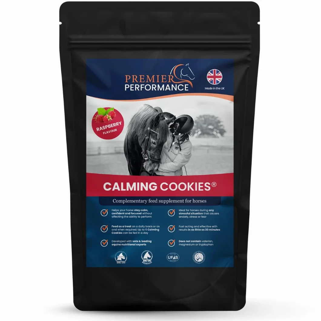 Premier Performance CZ - Calming Cookies Focus Cookie - Paquete de 10 x sabor a frambuesa