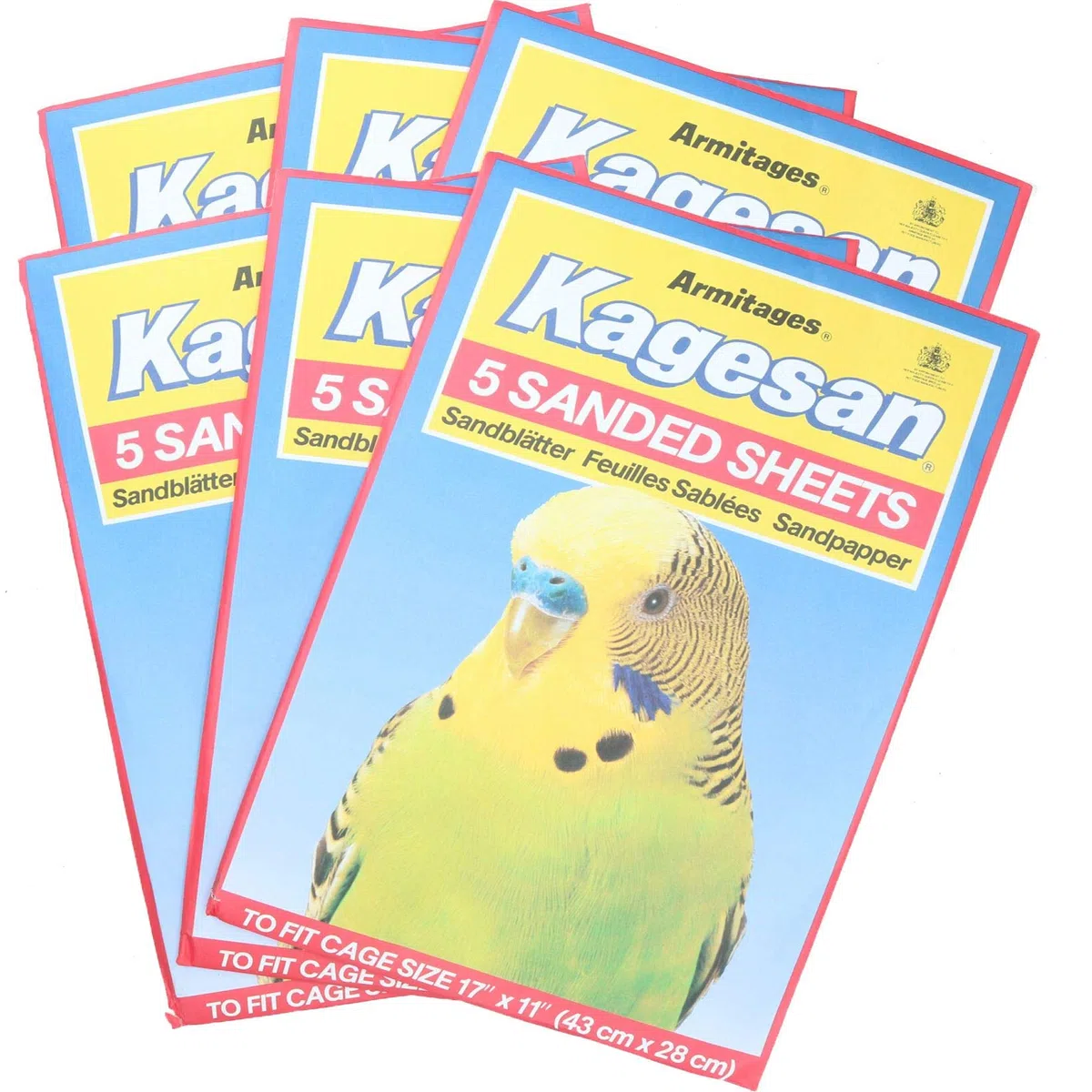 AB Tools 30 hojas de papel de lija para jaulas, periquitos, pájaros enjaulados, 28 x 43 cm