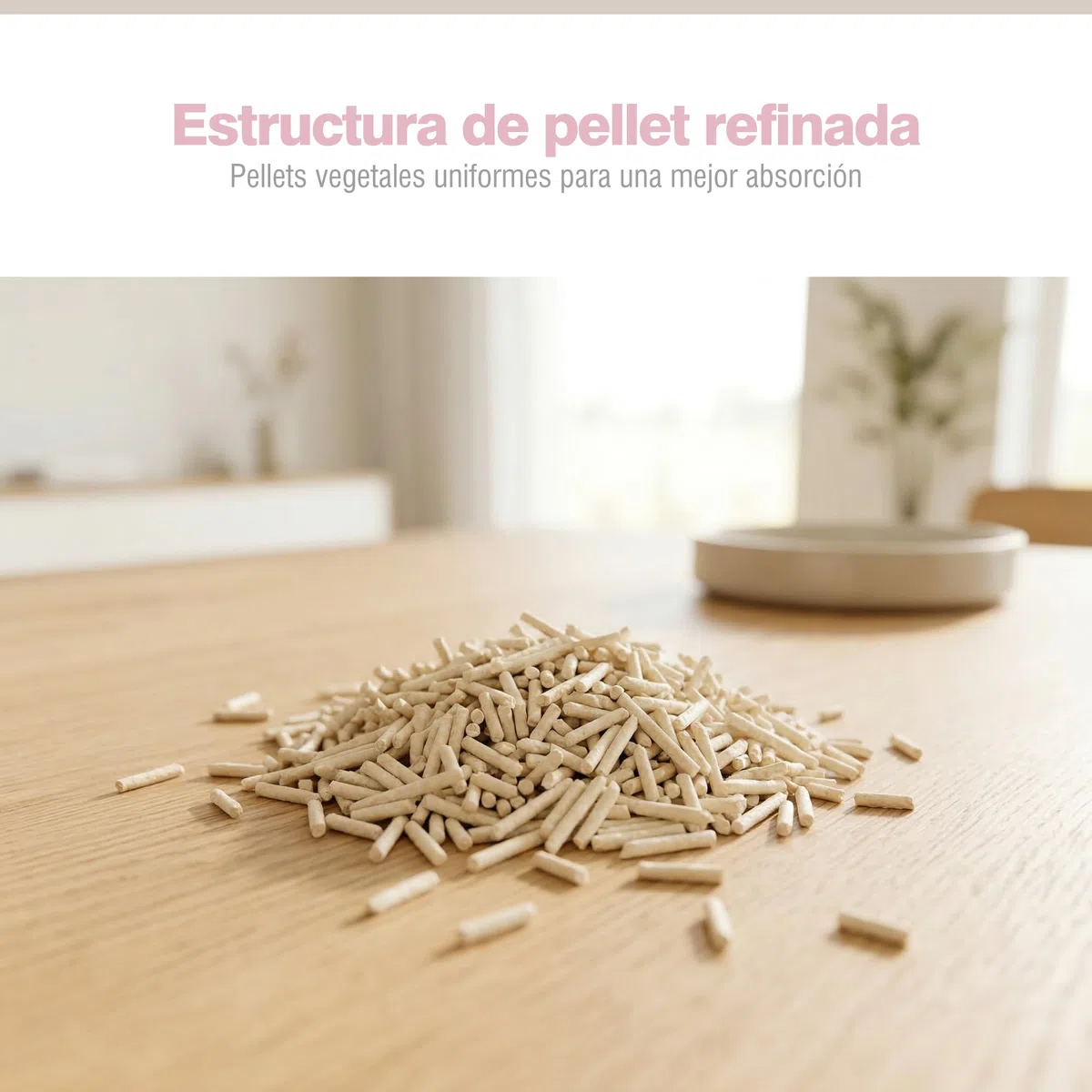 PORTENTUM Arena de Tofu para Gatos sin Perfume – 10,8 kg de Arena aglomerante para Gatos con Control de olores y fácil Limpieza – Pellets Vegetales Que no se pegan y Mantienen el arenero Limpio