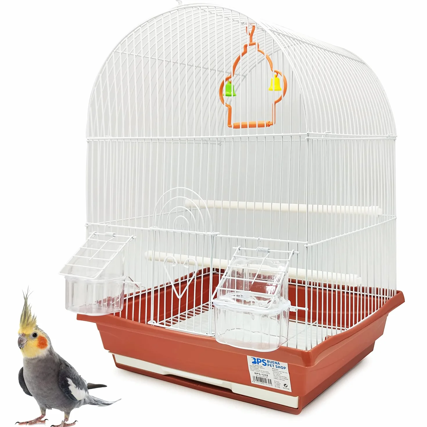 BPS Jaula para Pájaro para Pajarera Periquito Canarios con Comedero Bebedero Saltado Columpio para Descanso Color al Azar BPS-1232