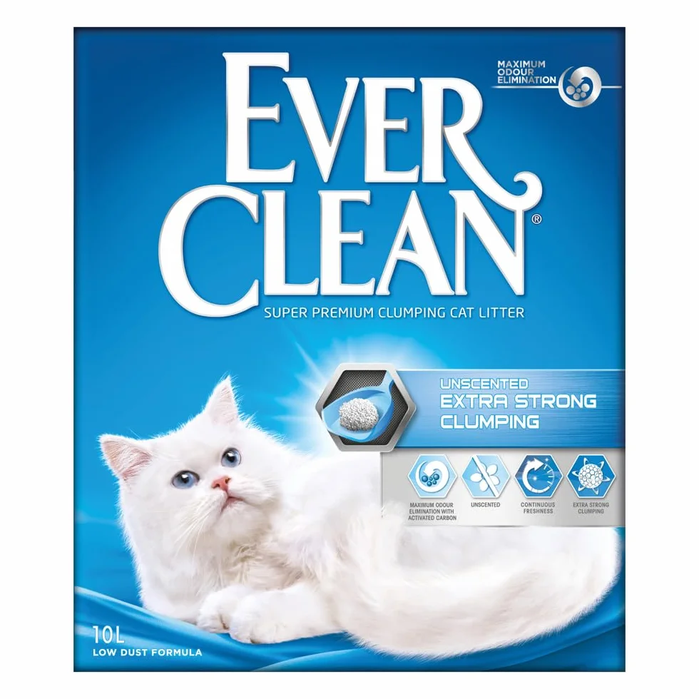 Ever Clean Arena Para Gatos Ever Clean Extra Strong Clumping, 10 Litros, No Perfumada, 9000 g