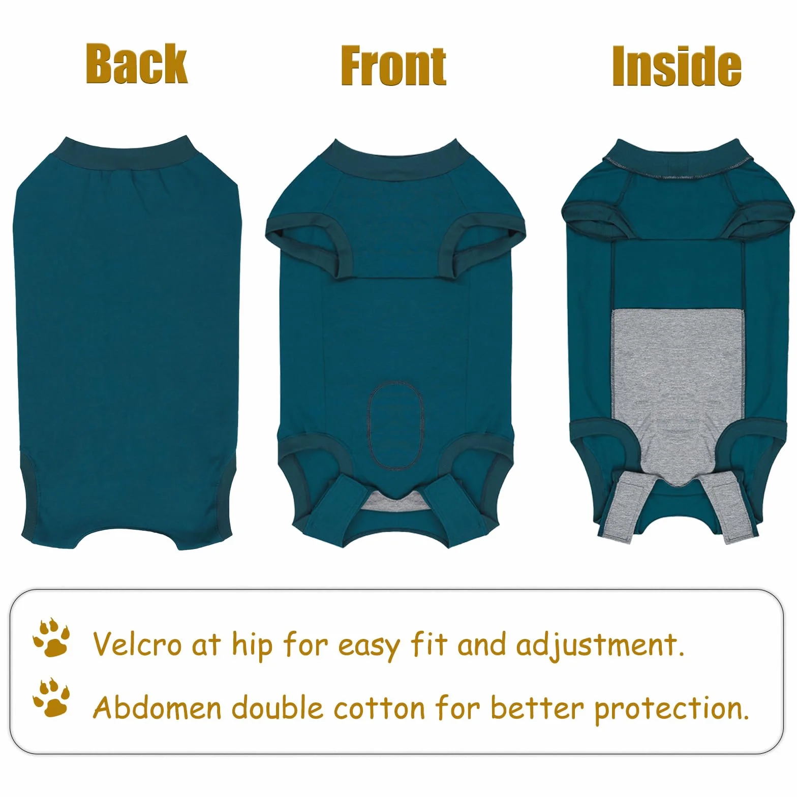 Traje de recuperación de cirugía para perros Camisa médica para mascotas Traje de recuperación para perros para después de la cirugía Traje quirúrgico para perros femeninos y masculinos Colla