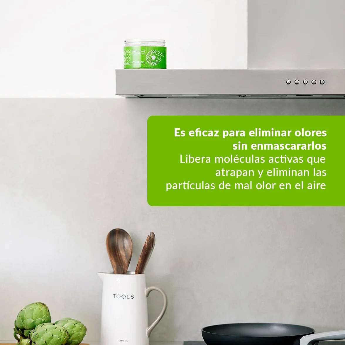 FRESHWAVE - Pack de 3 Gel Neutralizador de Olores Freshware 400g – Atrae, Atrapa y Elimina el Olor a Tabaco, Comida, Mascota o Humedad – Acción Continua – Aroma Neutro - Capacidad 15m2