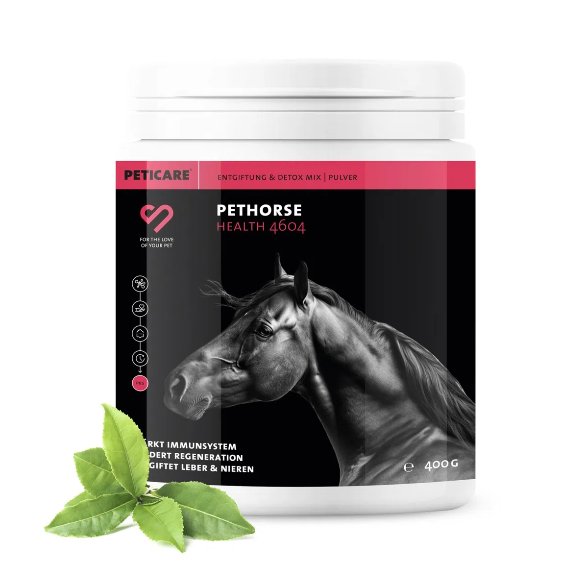 Peticare Detox Polvo para Caballos | Apoya Hígado & Riñones, Función Intestinal | Desintoxicación Natural | Ingredientes Herbales, MSM & Vitamina B6 | petHorse Health 4604