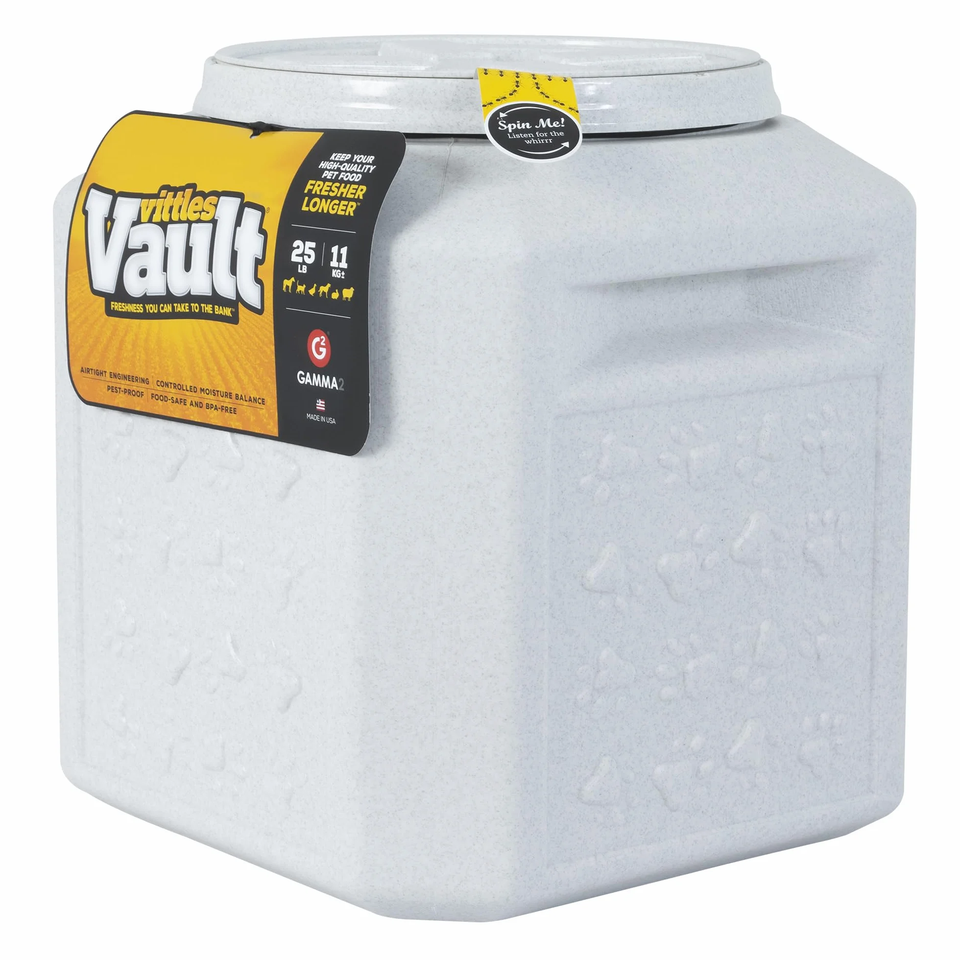 Gamma2 Vittles Vault Plus para Almacenamiento de Comida para Mascotas