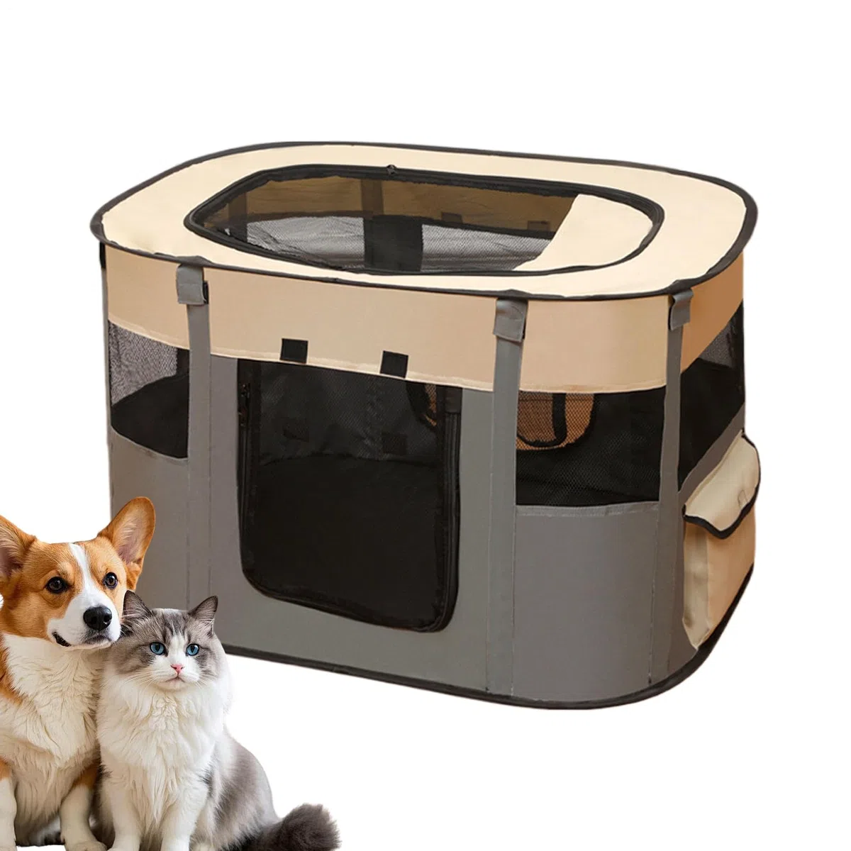 Corral para Mascotas,Parque Plegable para Perros | Tienda Transportable para Gatos De Viaje Camping Hogar Jardín Exterior Interior Juguetes