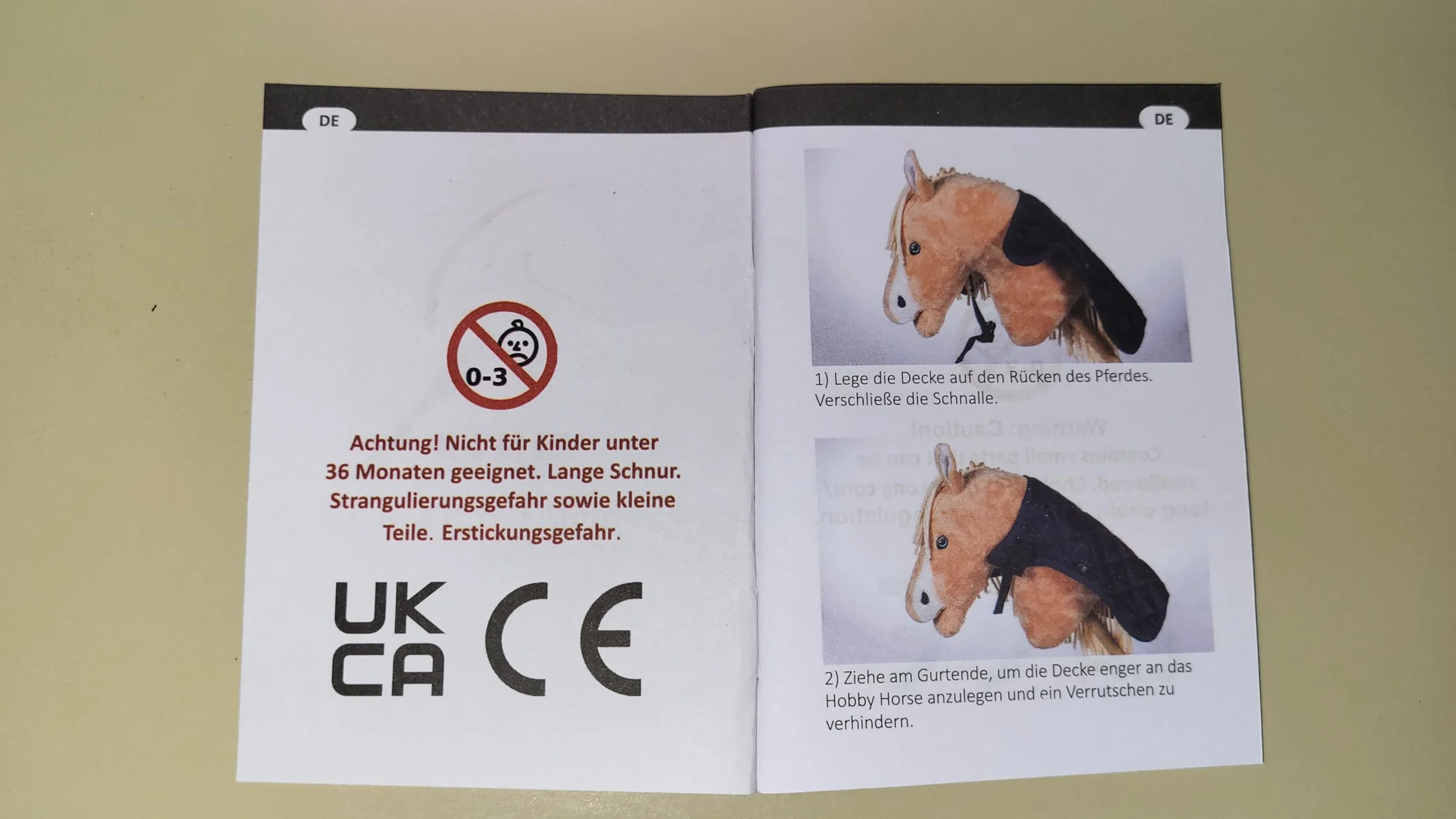 HKM Hobby Horsing Manta Gris Talla Única