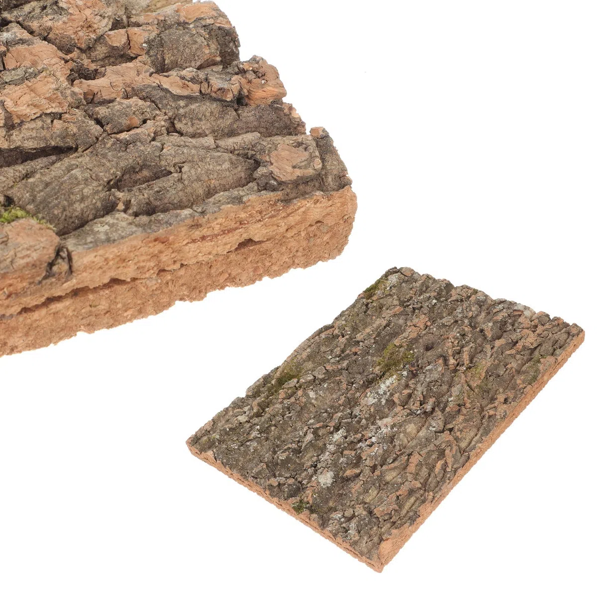 BESPORTBLE Cubierta de Corcho Natural para Ambientación de Terrarios, Plataforma Estable para Reptiles, Protección contra Humedad, Panel de Pared para Acuarios y Terrarios