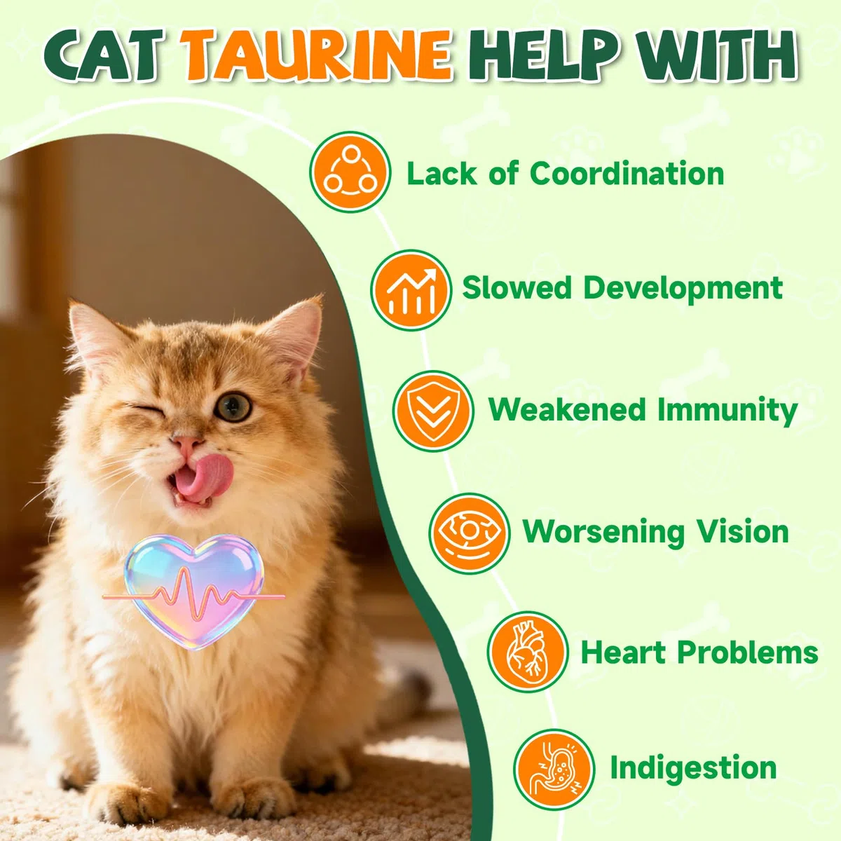 Taurina para Gatos Vitaminas - 500 Golosinas, 19 en 1 CardíAca & Visión Felina, Energía & Vitalidad, Inmune, Multivitamínico para Gatos Taurina, Minerales, Premios Vitaminados para Gato