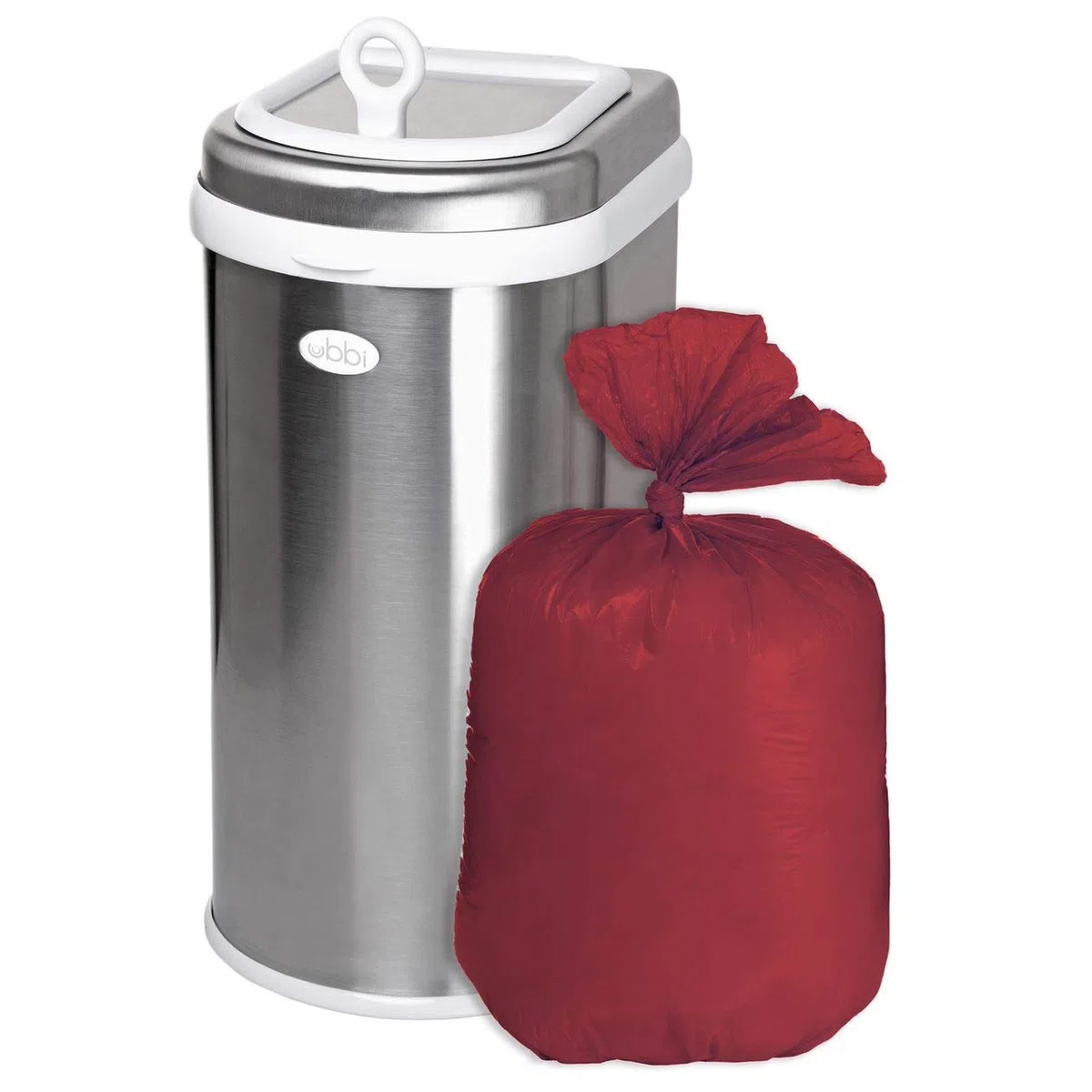 Ubbi Bolsas de basura para mascotas, solución de limpieza para cajas de arena para gatos, paquete económico de 75 unidades color rojo
