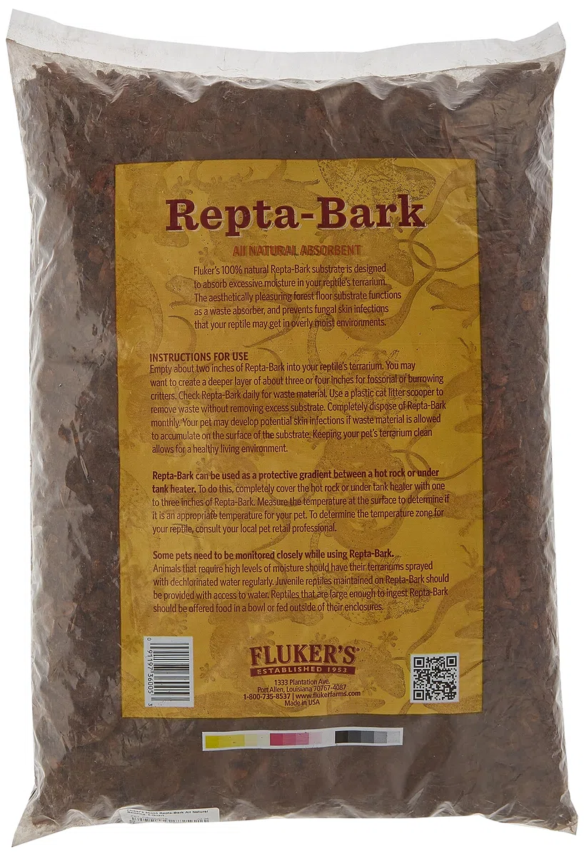 Fluker Labs sfk36005 repta-Bark All Natural Ropa de Cama, 8-Quart