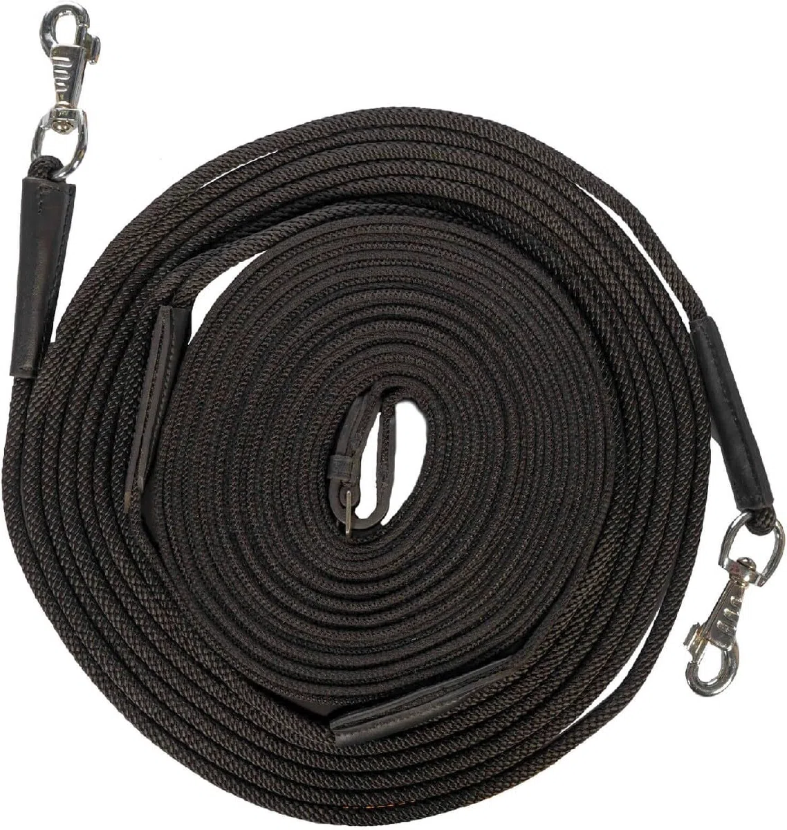 HKM Slim Riendas largas de trabajo 18 m Negro One Size