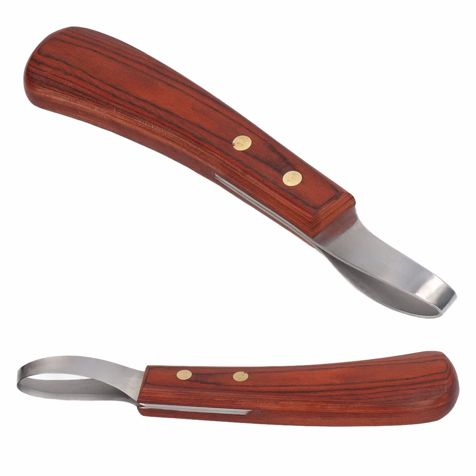 Recortadora de Cascos para Vaca Hoja Acero Inoxidable Mango Ergonómico Madera Caucho Herramienta Profesional Multifuncional