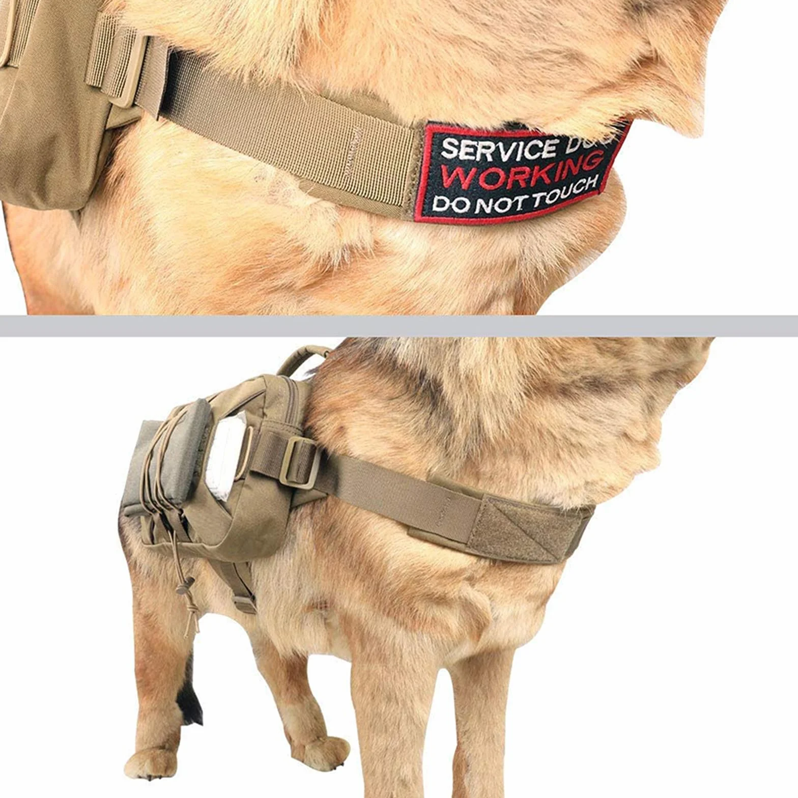 EXCELLENT ELITE SPANKER Mochila para Perro Hound Dog Saddle Bag para Viajes Camping Senderismo Perro Mediano y Grande con 2 Bolsillos Laterales de Gran Capacidad(COB-L)
