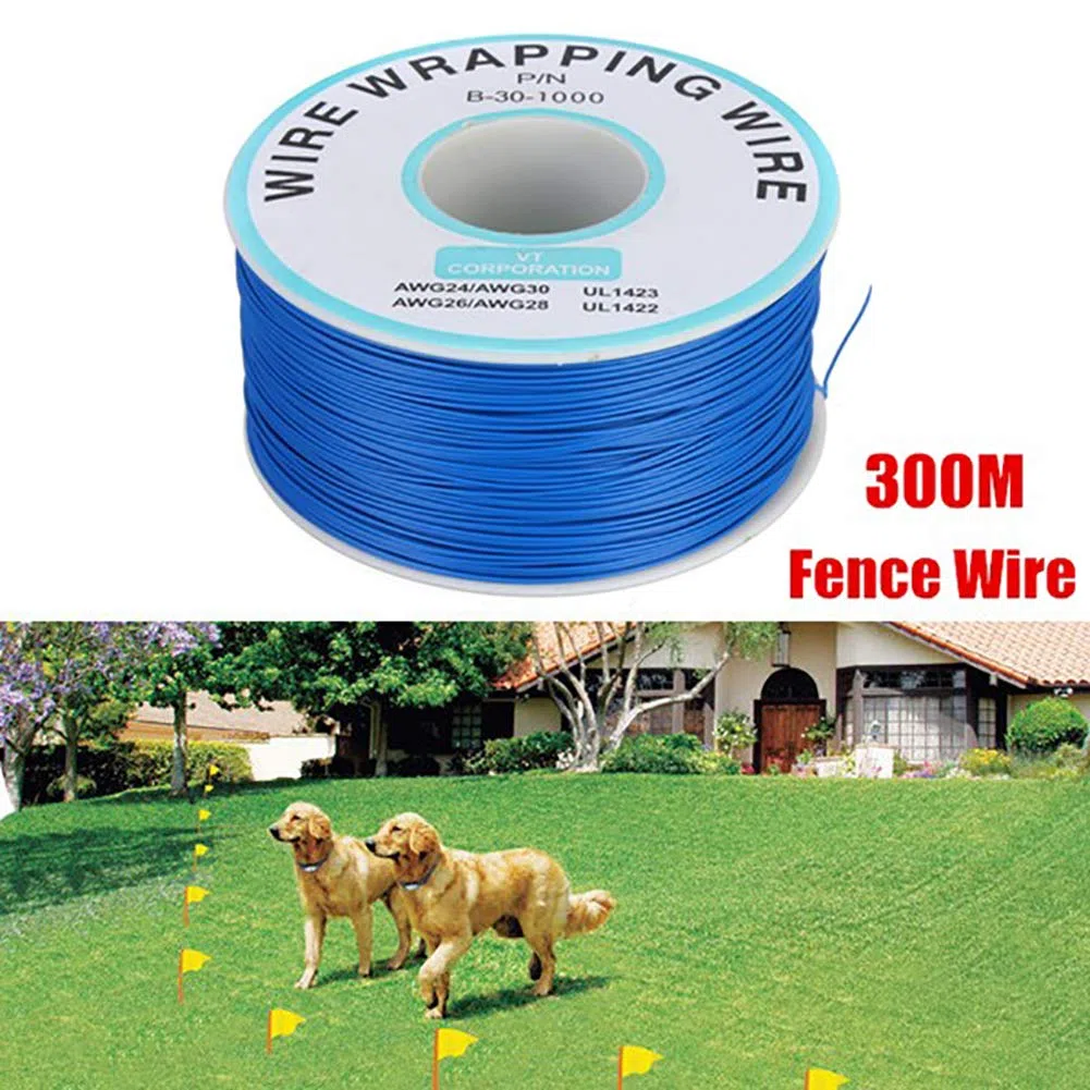 300m subterráneo eléctrico Choque Mascota Perro Cerca del Sistema de la Bobina del Sistema Azul