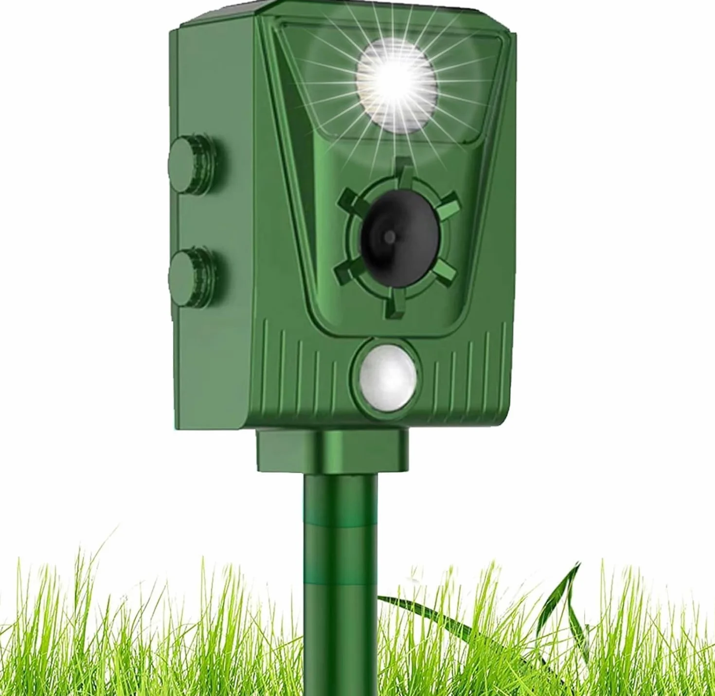 Repelente para Gatos, disuasores para Palomas, 2025 Nuevo ultrasonido Solar Repelente para Gatos Repelente para Palomas, pájaros, Perros, Gatos, Ratones, Zorros, Ultrasound Repelente para Animales