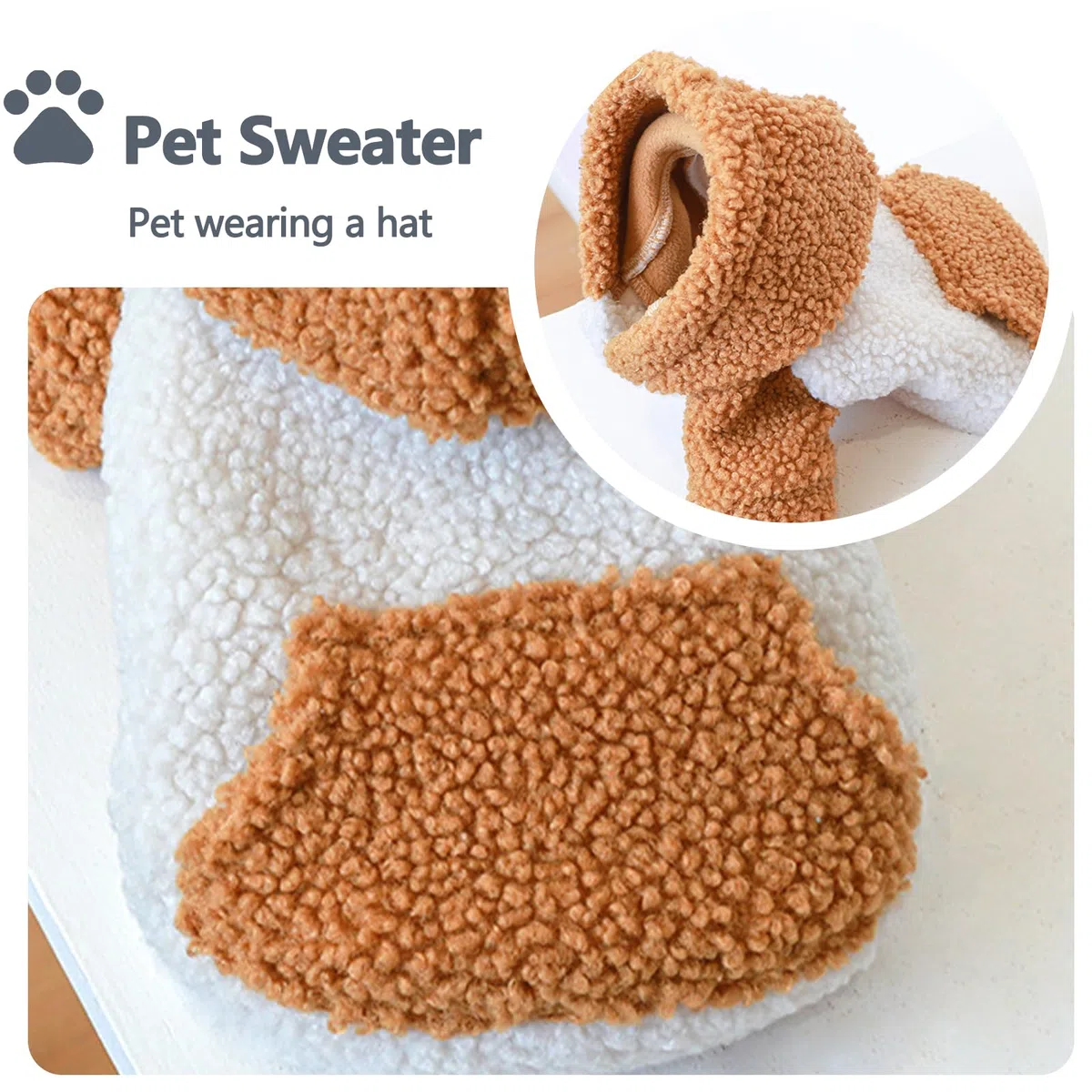 Galatée Abrigo de Invierno para Perros Pequeños, Ropa Bonita para Mascotas, Chaqueta Cálida para Cachorros, Sudaderas con Capucha (L, Gris)