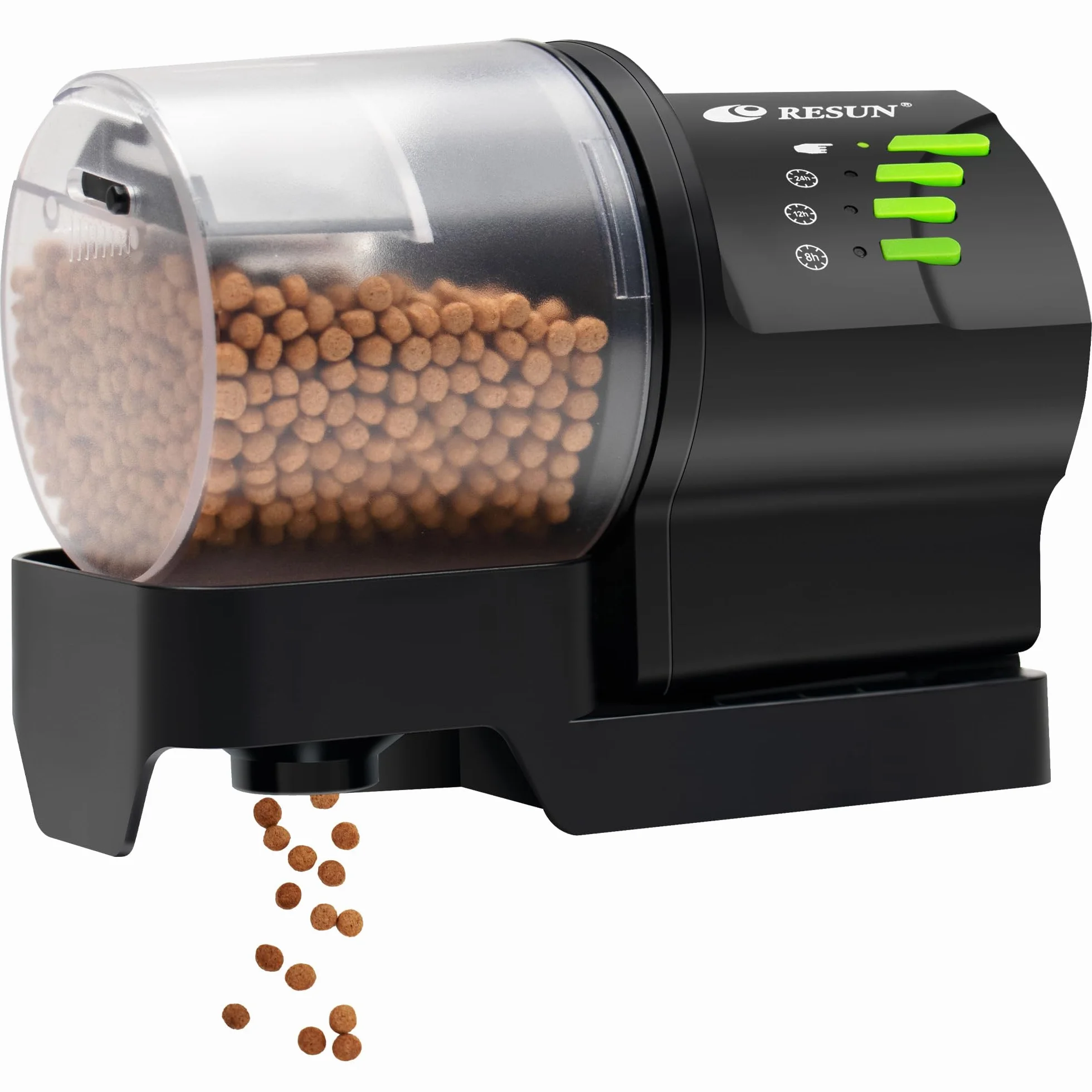 Ycozy Alimentador Automatico Acuario, Dispensador De Comida para Peces, Dispensador Comida Peces con Temporizador Recargable para Tortugas/Peceras & Vacaciones con Fin De Semana