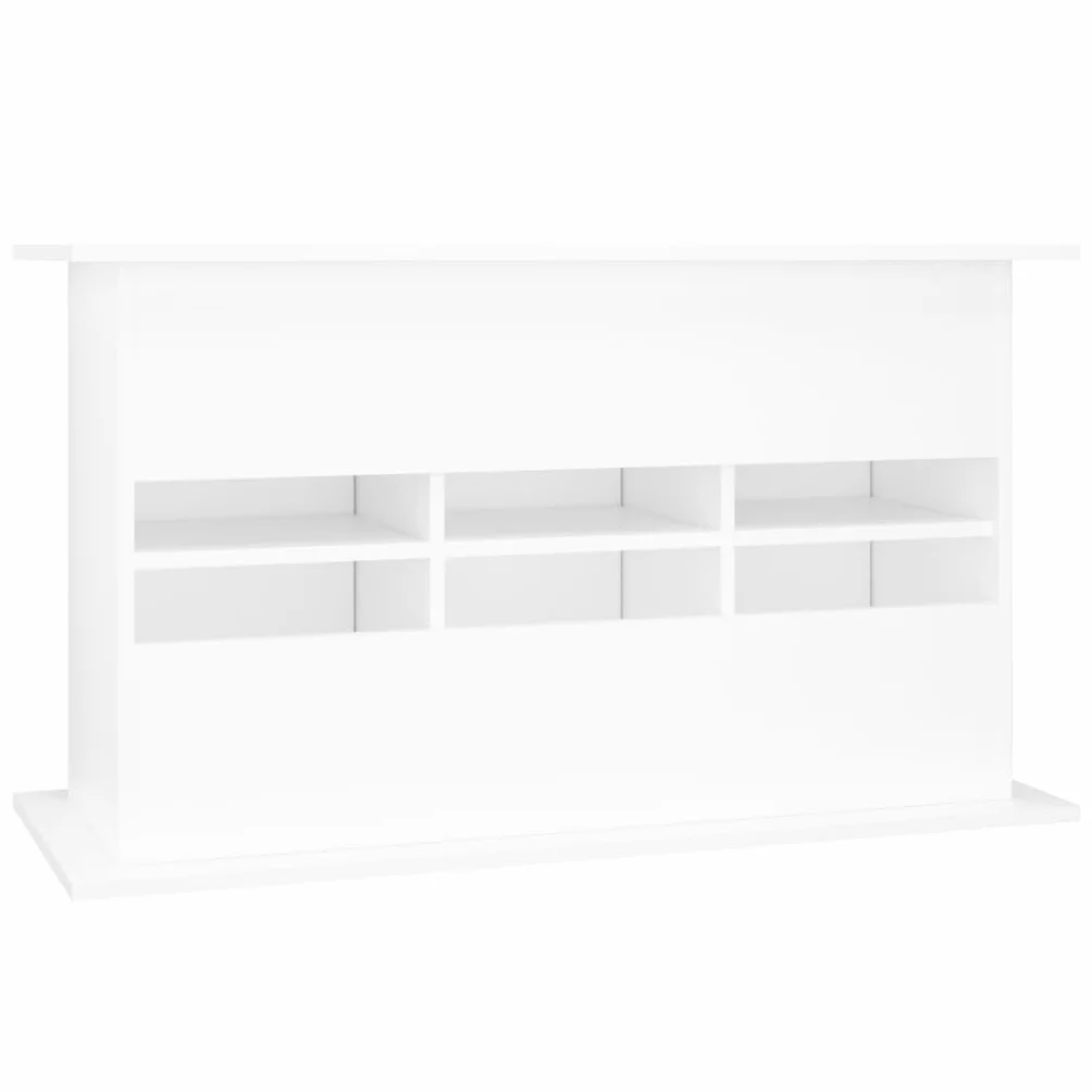 Homgoday Soporte para Acuario, Armario Inferior con 6 Compartimentos, Mesa de Acuario para Soporte Seguro, Color Blanco, 101 x 41 x 58 cm