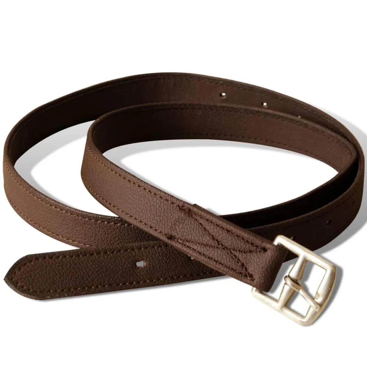 Homgoday Set de Montura de Caballo de 17.5" y Cuero marrón 12 cm, 5 en 1