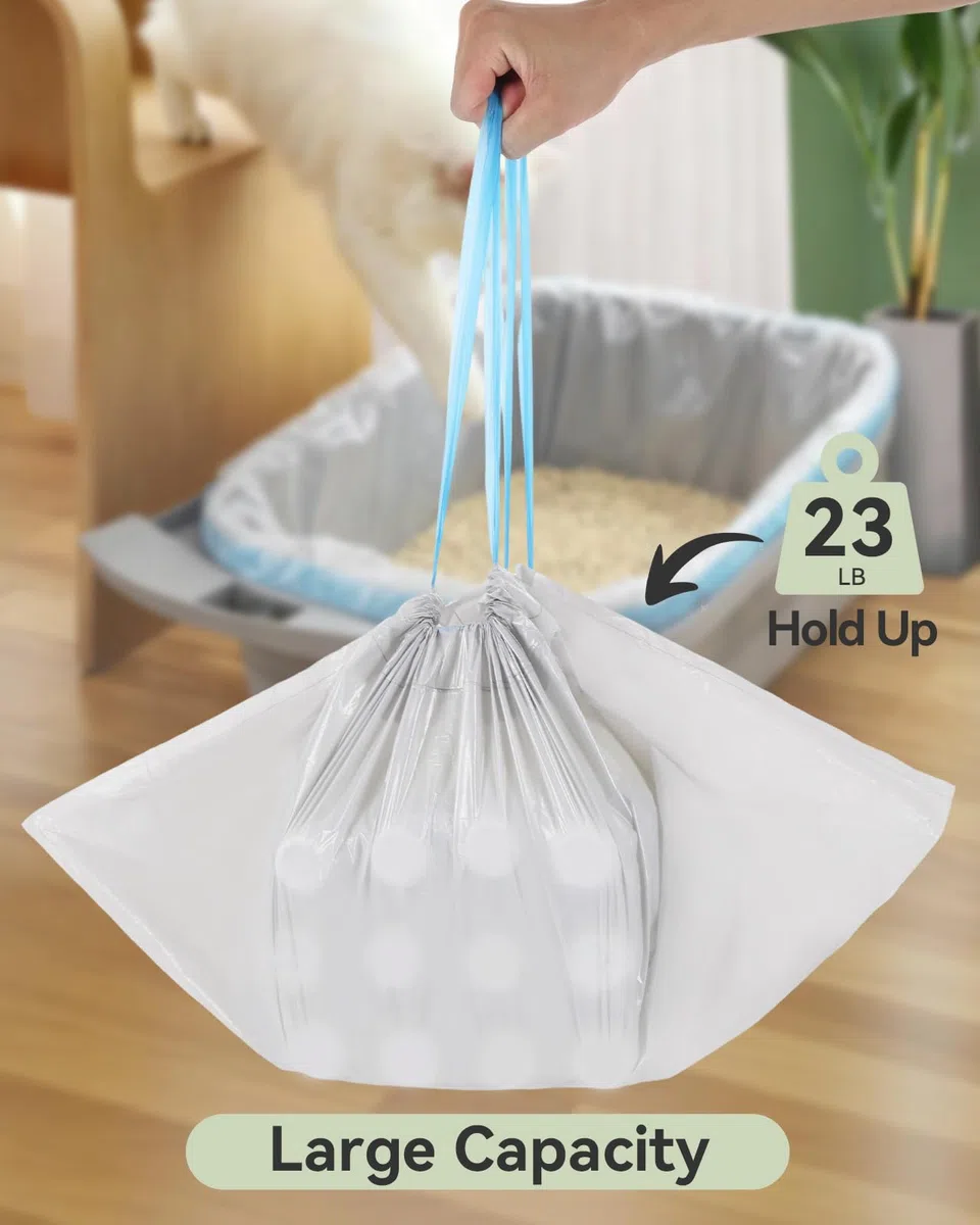 Bolsas para caja de arena para gatos Neakasa M1 y PetPivot Autoscooper 11, paquete de 40 bolsas automáticas para caja de arena para gatos a prueba de fugas