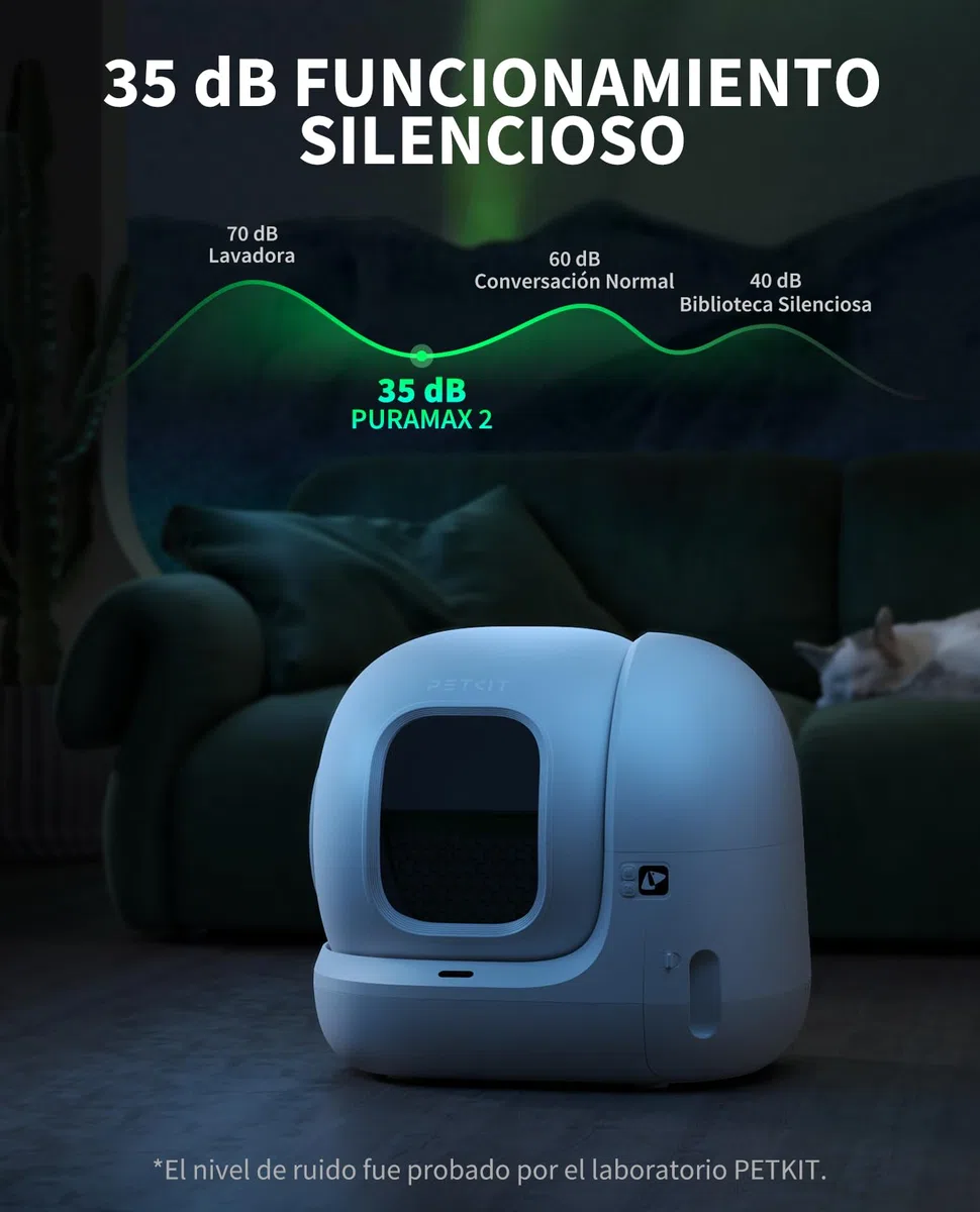 PETKIT Pura MAX 2 Arenero Gatos Autolimpiable, Inodoro para Gato, Arenero Autolimpiable para Gatos, Anti-Fugas, xSecure/Eliminación de Olores/Control de APP/76L, para Varios Gato