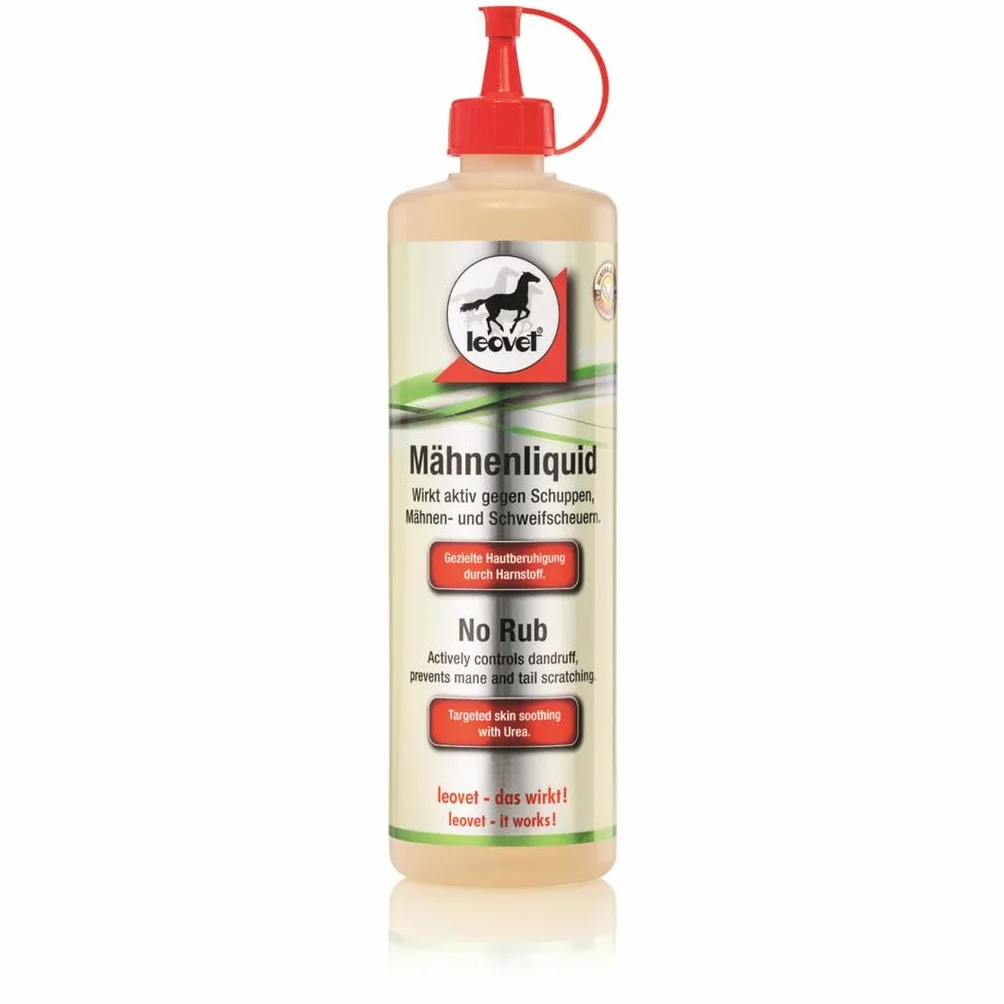 LEOVET Mähnenliquid für Pferde | 500 ml | Ergänzungsprodukt für die Haarpflege | Mit Harnstoff & Bio-Schwefelfluid