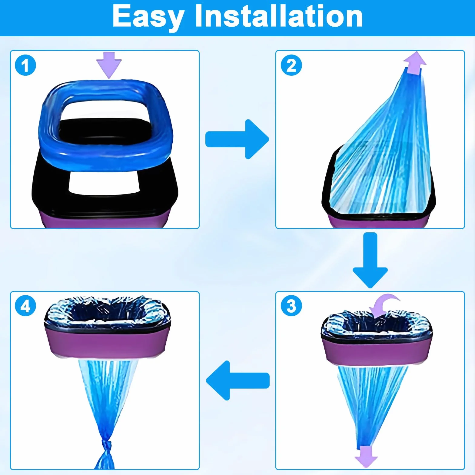 10 Recambios para Contenedor de Pañales - Compatible con Tommee Tippee, Sangenic Tec, Simplee y Twist & Click - Papelera para Pañales de Bebé (Paquete de 10 Unidades)
